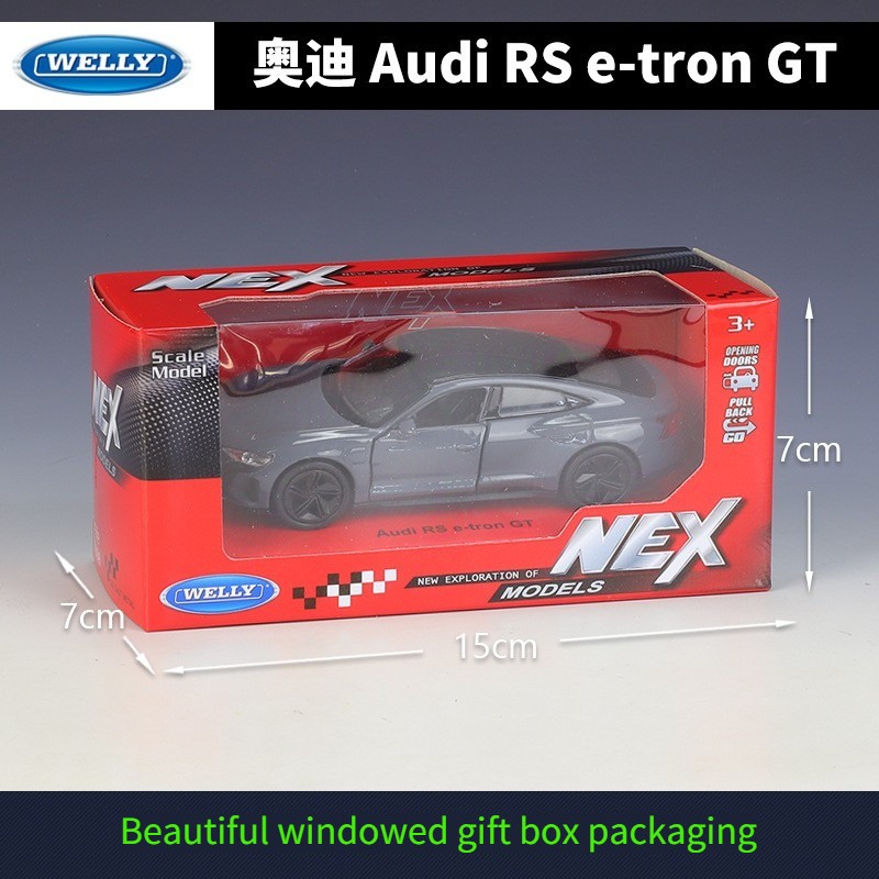 Welly 1:36 Audi RS e-tron GT Pull Back Diecast Alloy Car Model Collectible Gift