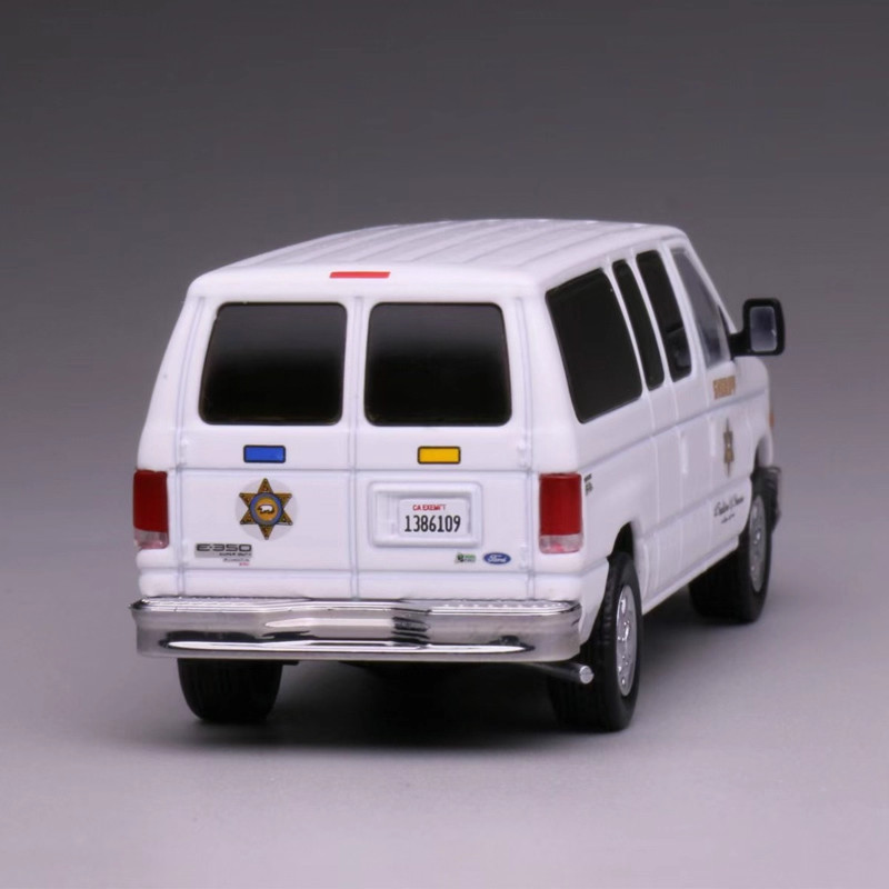 1/64 Ford E350 Los Angeles Sheriff SUV Alloy Die Cast Car Model Collectables New