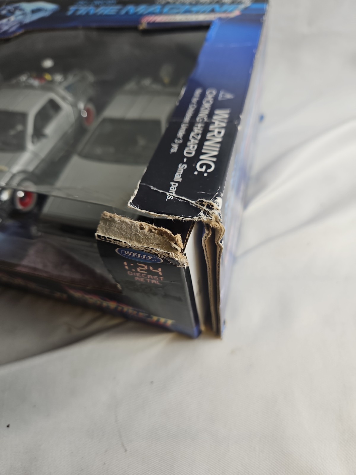 Back To The Future Delorean Time Machine 1:24 Diecast Metal Trilogy Pack #LBC