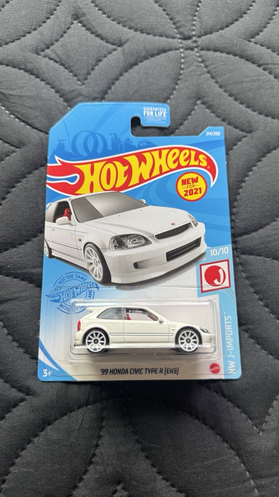 2021 Hot Wheels White ‘99 Honda Civic Type R EK9 214/250 HW J-Imports 10/10