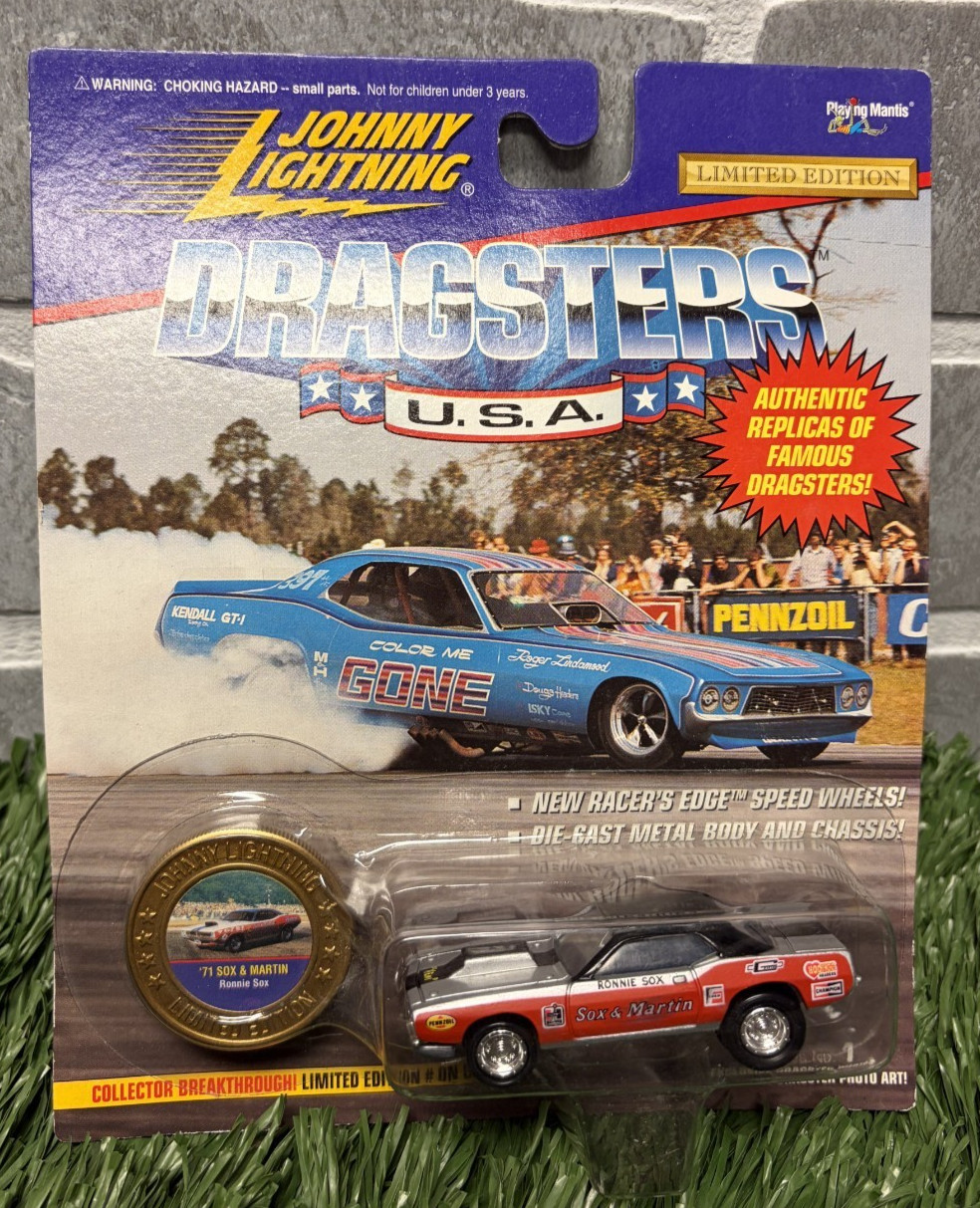 Johnny Lightning Dragsters Ronnie Sox ’71 Sox and Martin Diecast Limited Edition