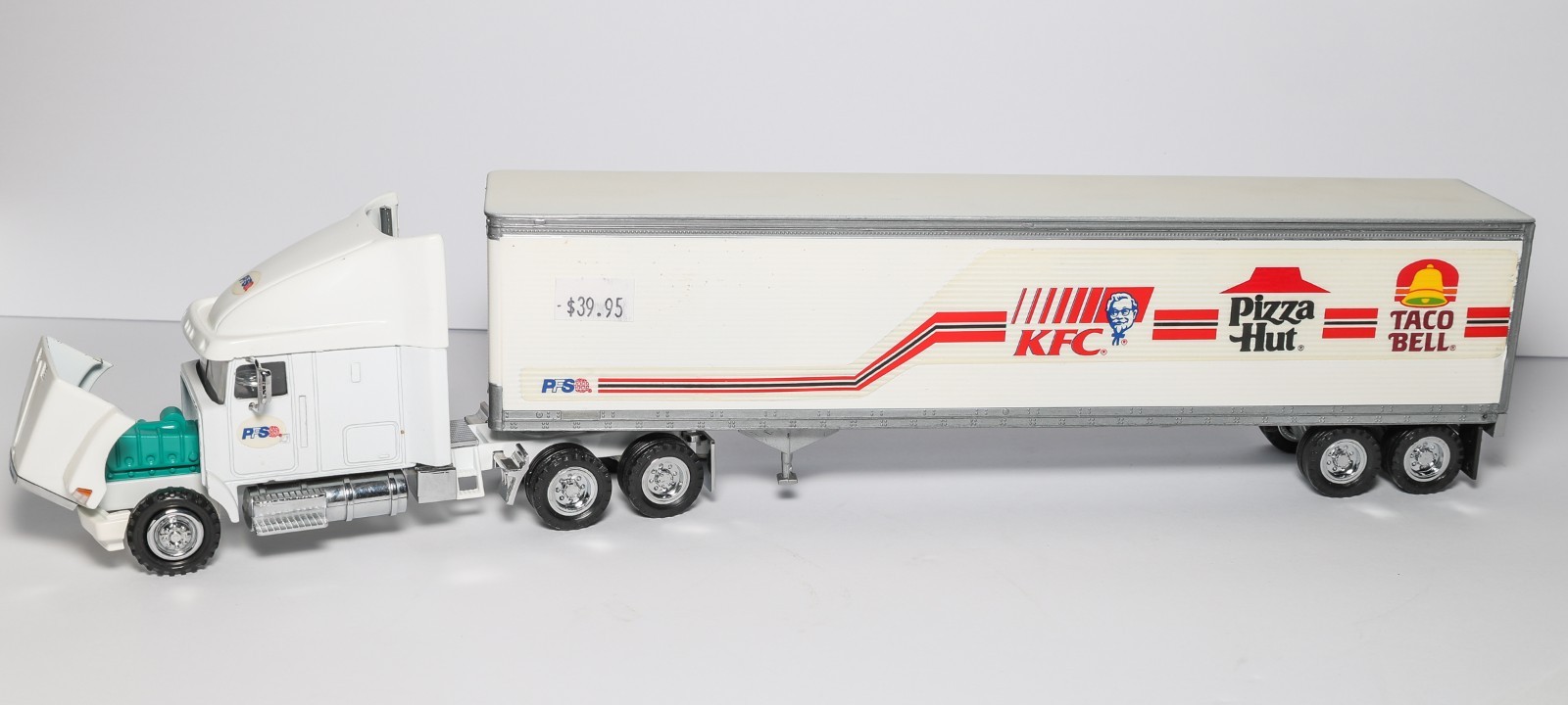 PEM 1/64 Model Truck Yellow “Yes We Can” Tandem Rig Freight M77115