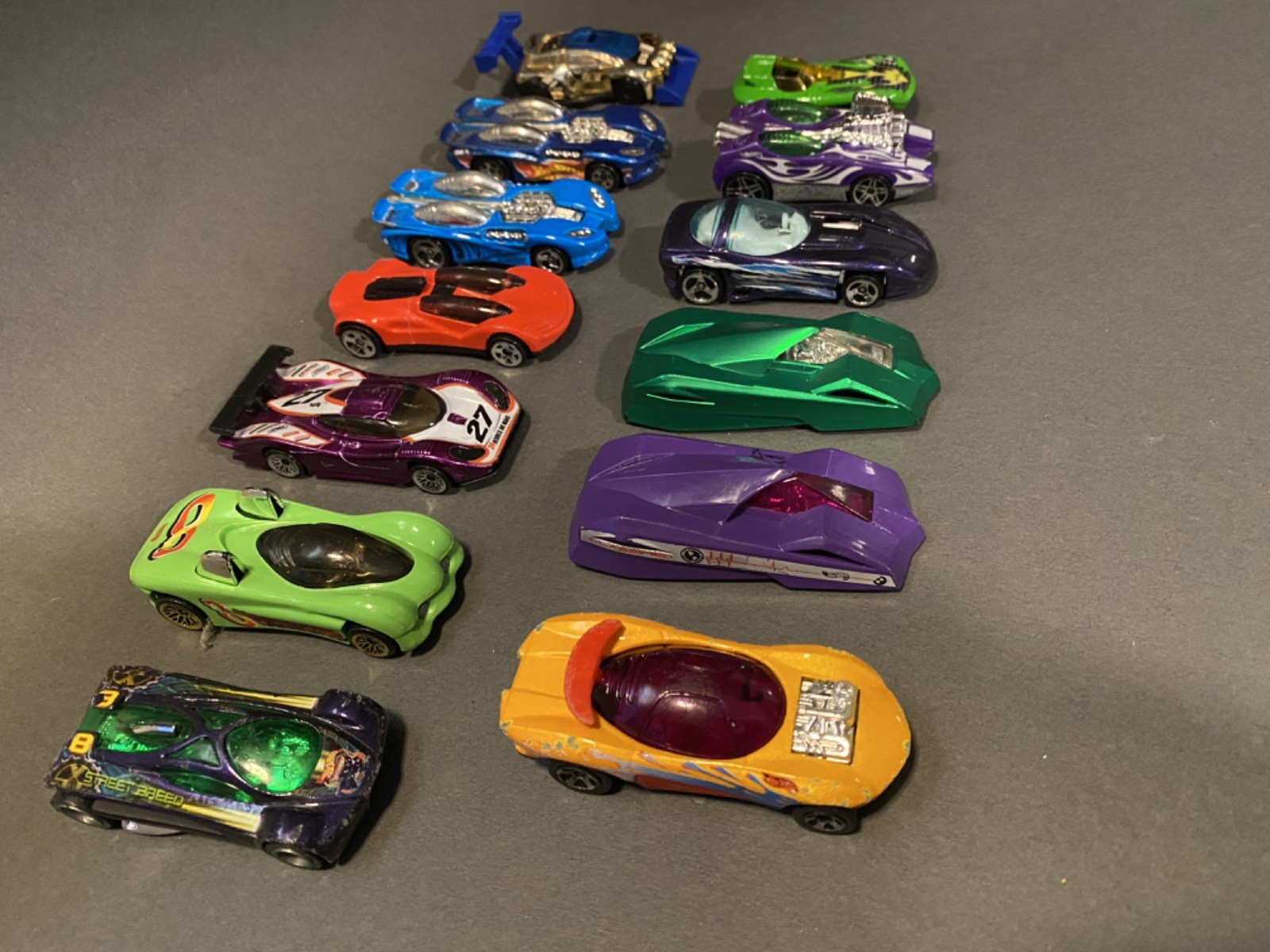 Lot of 13 Diecast 1:64 Cars – Various Makes and Models Loose