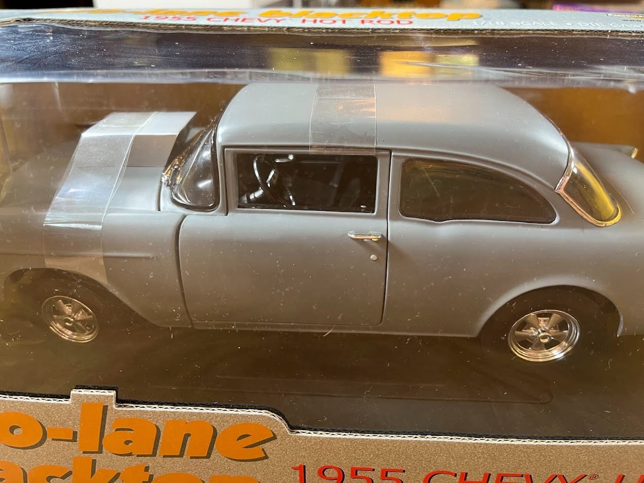 1955 Chevy Hot Rod, Two Lane Blacktop, Ertl-American muscle, 1/18, NIB, Rare.