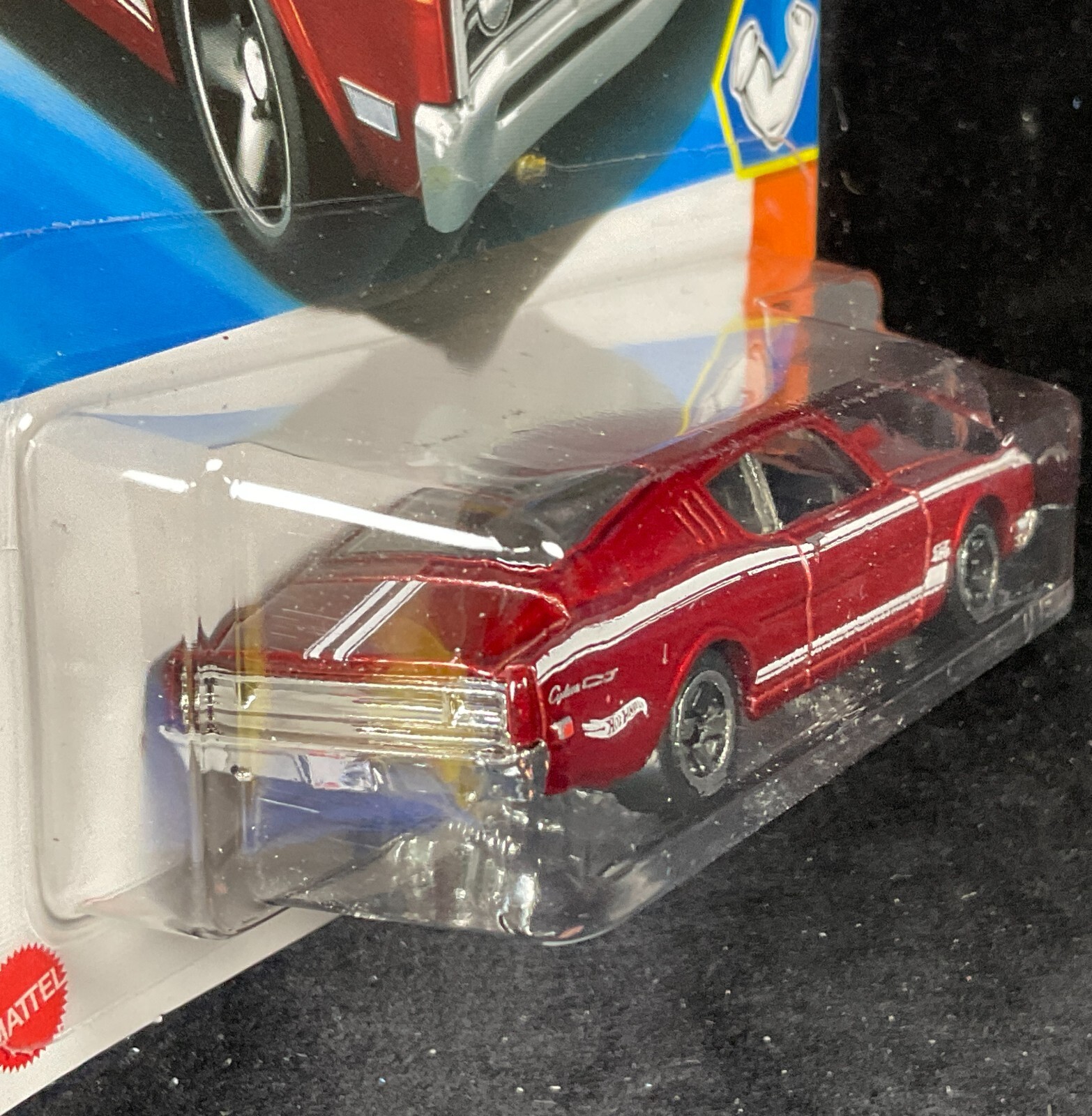 2025 Hot Wheels Ford ‘69 MERCURY CYCLONE, Red,Stripes, Fastback #165 Muscle Car