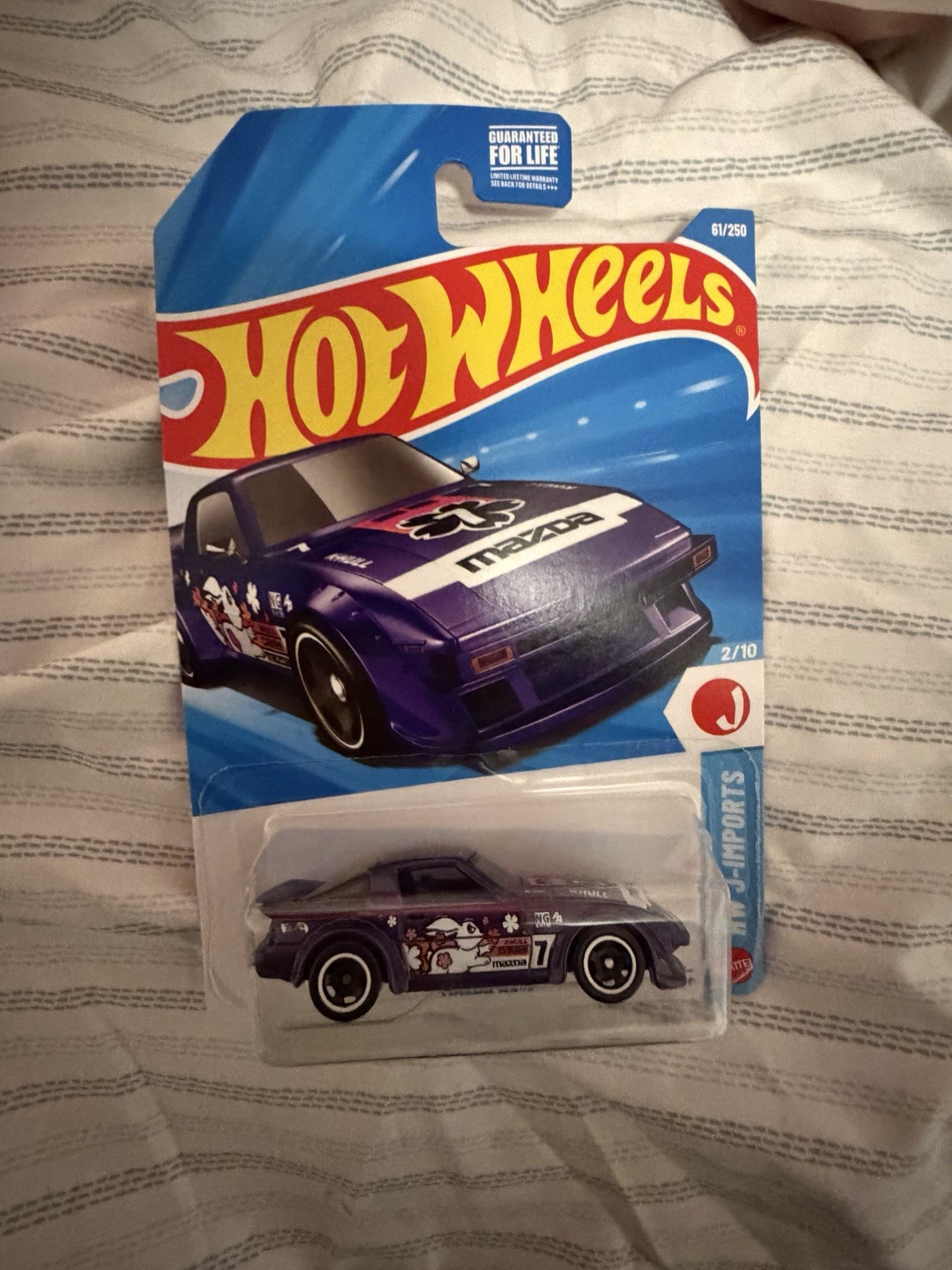Hot Wheels Wheel Swap Mazda RX-7 4Sp Blk Wheels with HW Paint Error 1 of 1