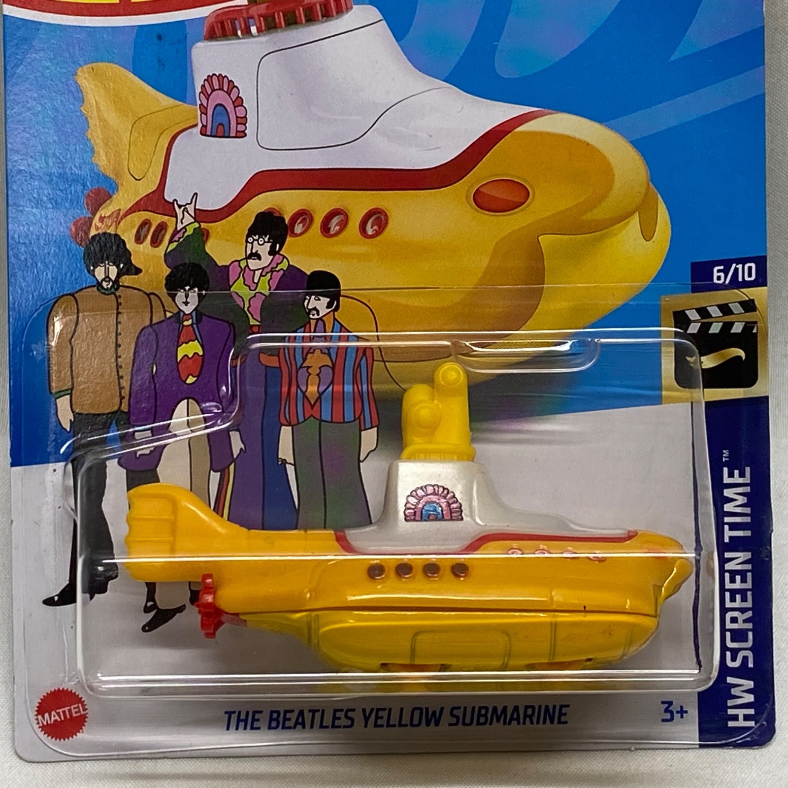 Beatles Yellow Submarine Hot Wheels 127/250 HW Screen Time 6/10 Diecast NIP 2023