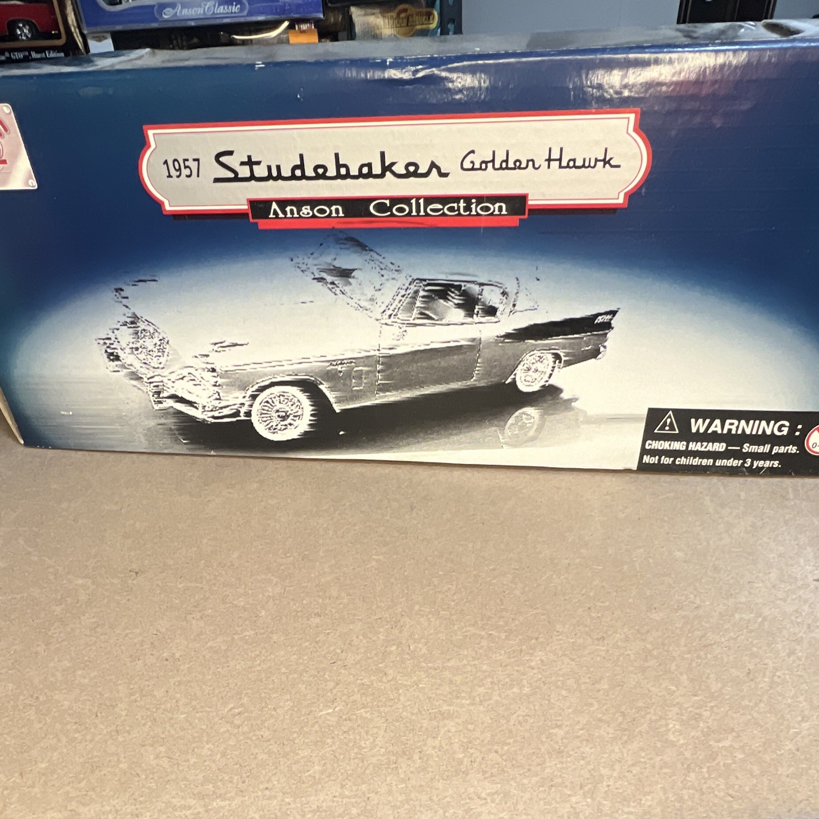 Anson Collection 1957 Studebaker Golden Hawk 1:18 Die Cast Silver New & Sealed