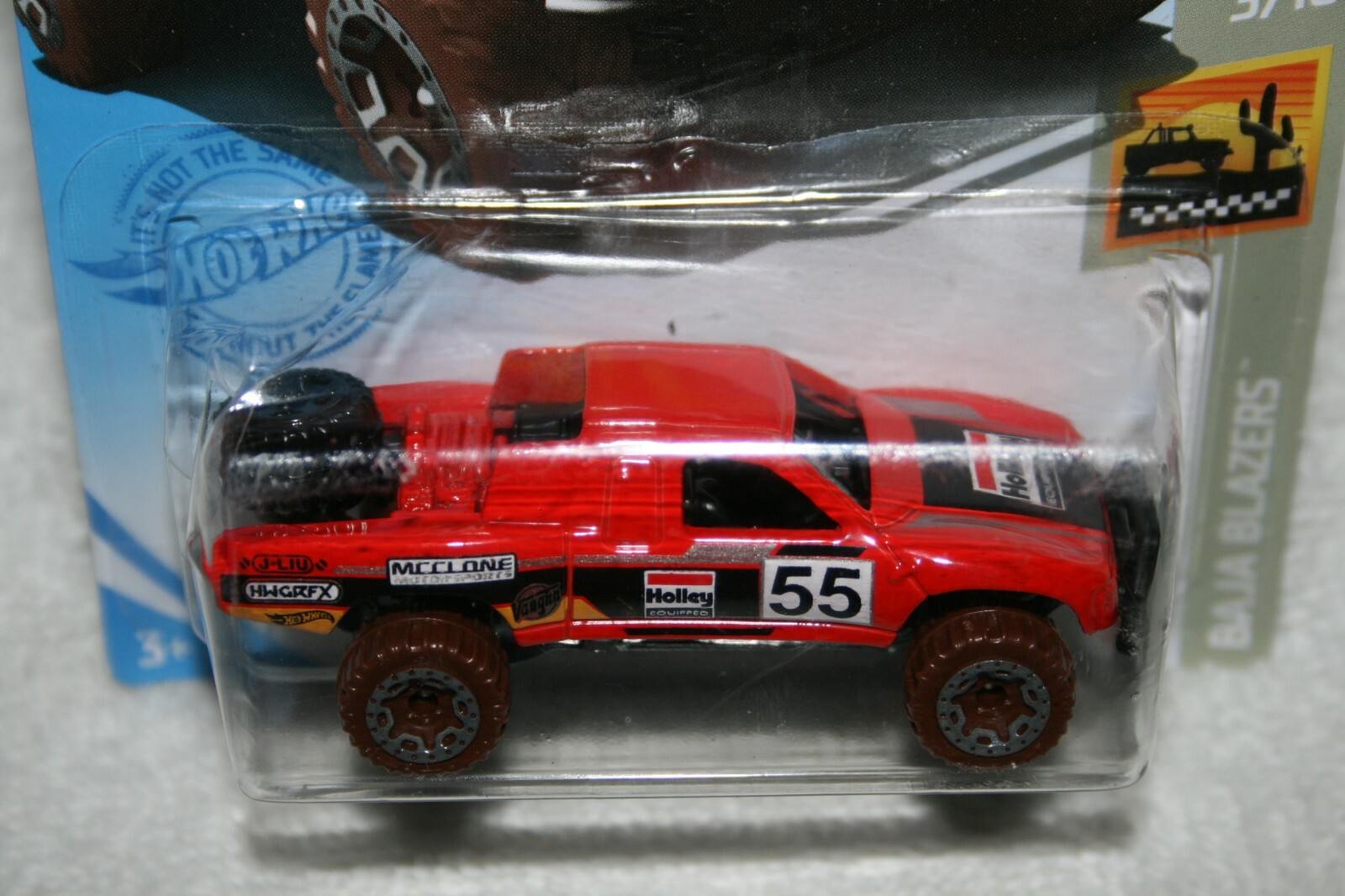 Hot Wheels RED 2015 Toyota Off Road Race Truck #4/250 Baja Blazers #3/10 MATTEL