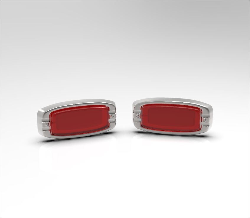1:16 41 Chevy Tail Lights. Lens & Backings Come Separate (2 Sets Of Two)