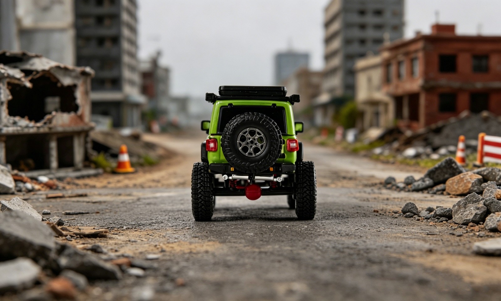 GCD Wrangler 4×4 Offroad Diorama Car Roof Tent Suspensions Toy Box IN STOCK 1/64