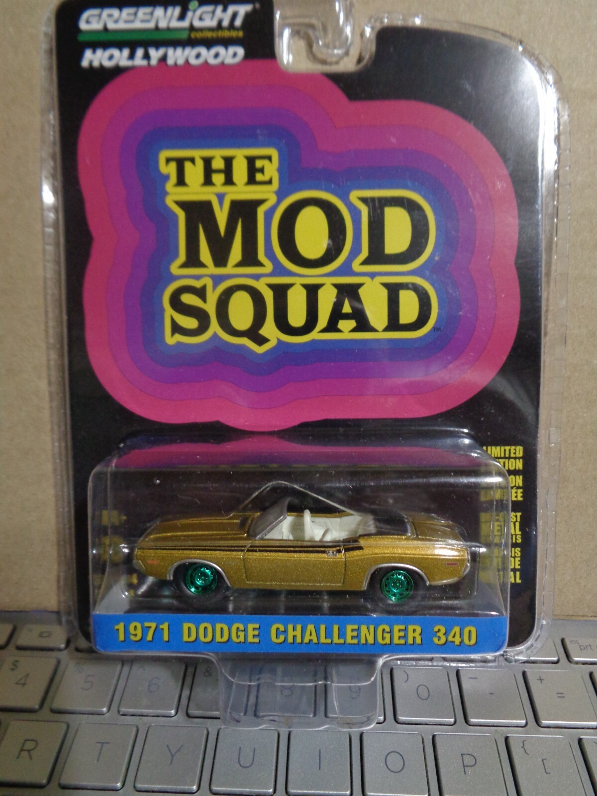 Greenlight 1:64 Hollywood Series 34 1971 Dodge Challenger 340 Mod Squad CHASE