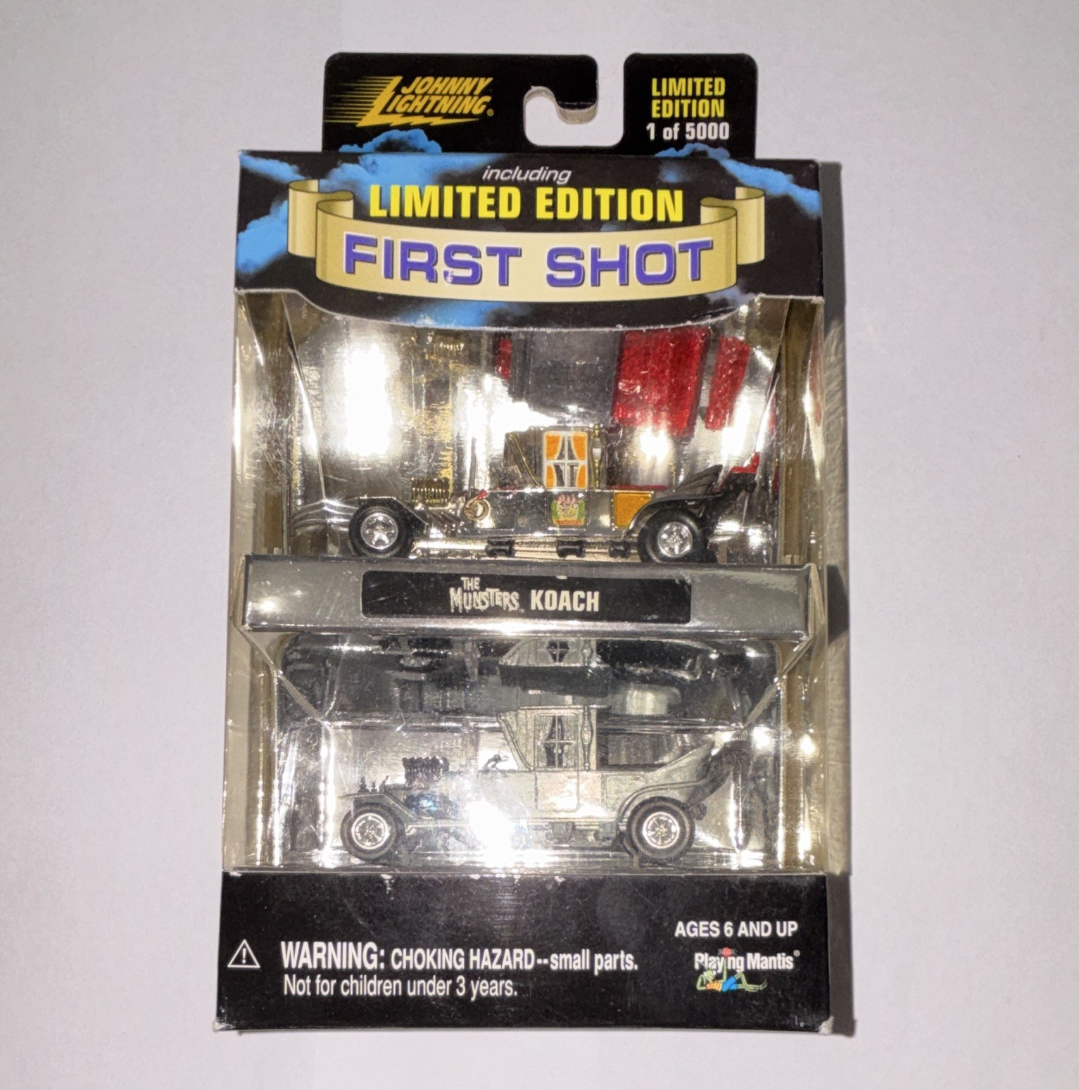 Johnny Lightning Limited Edition First Shot Munsters Koach 1:64 Silver Diecast