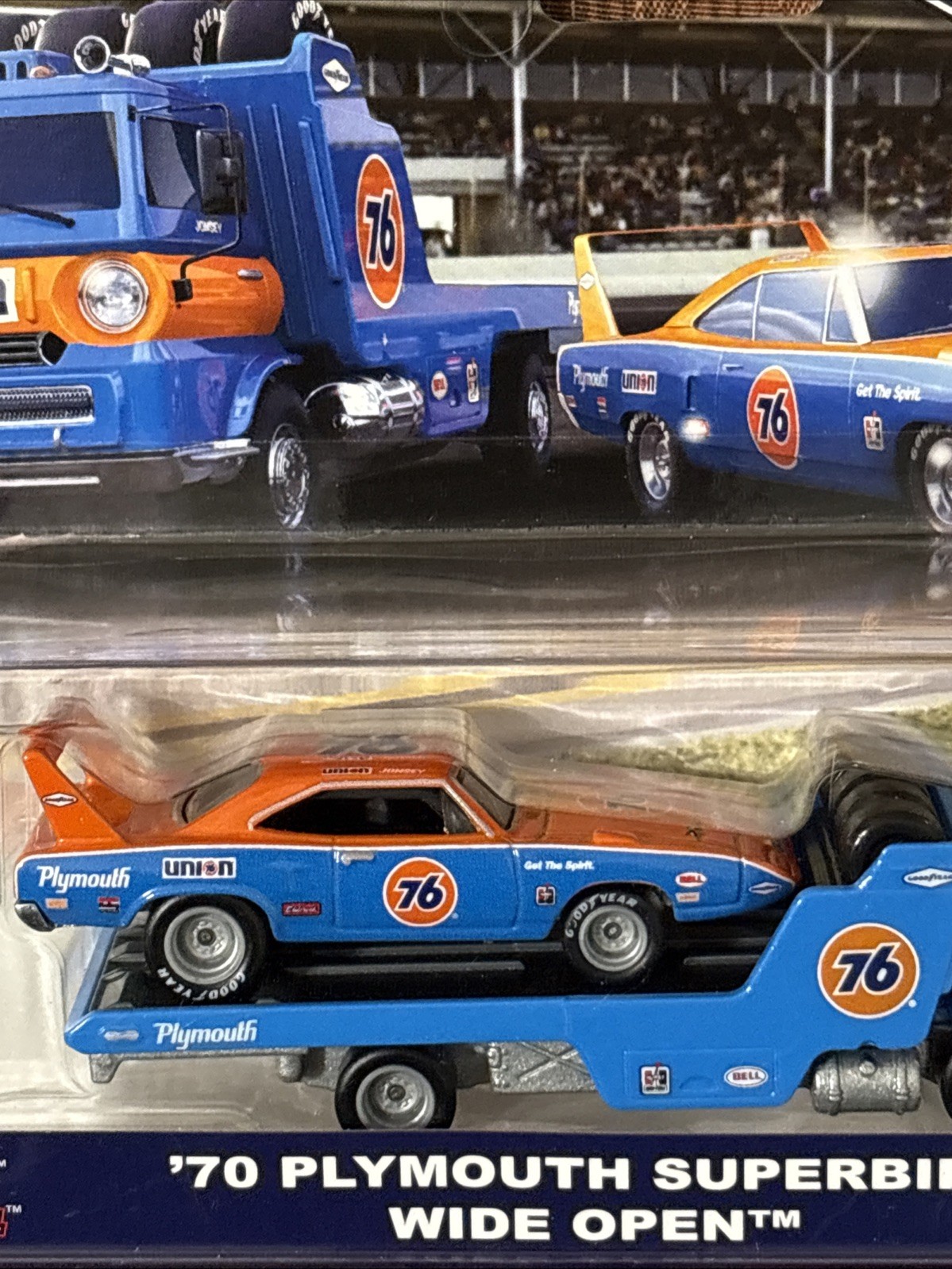 Hot Wheels Team Transport Premium 1:64 ’70 Plymouth Superbird Wide Open #18