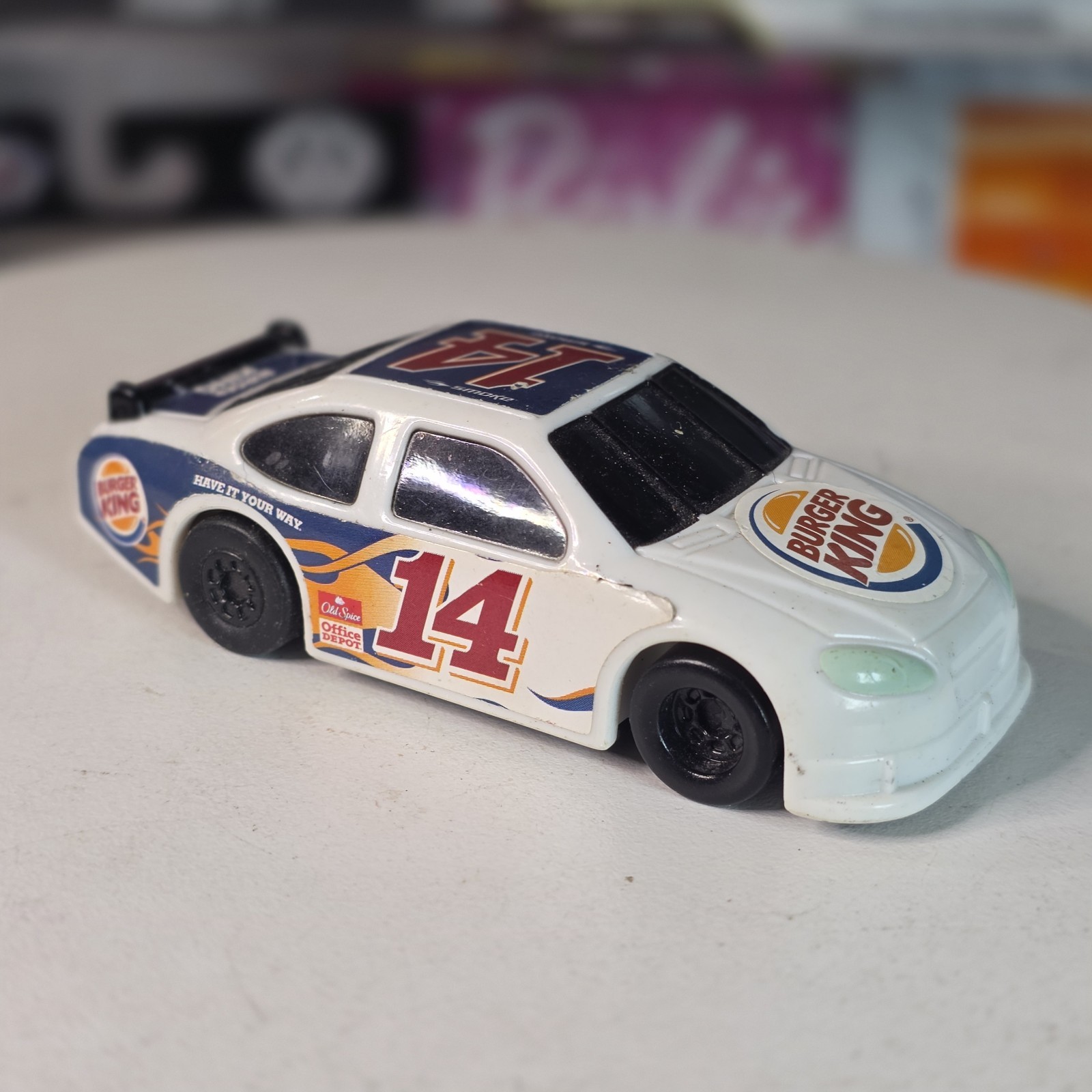 Burger King Tony Stewart Stewart Hass #14 NASCAR Rev-N-Go Race Car