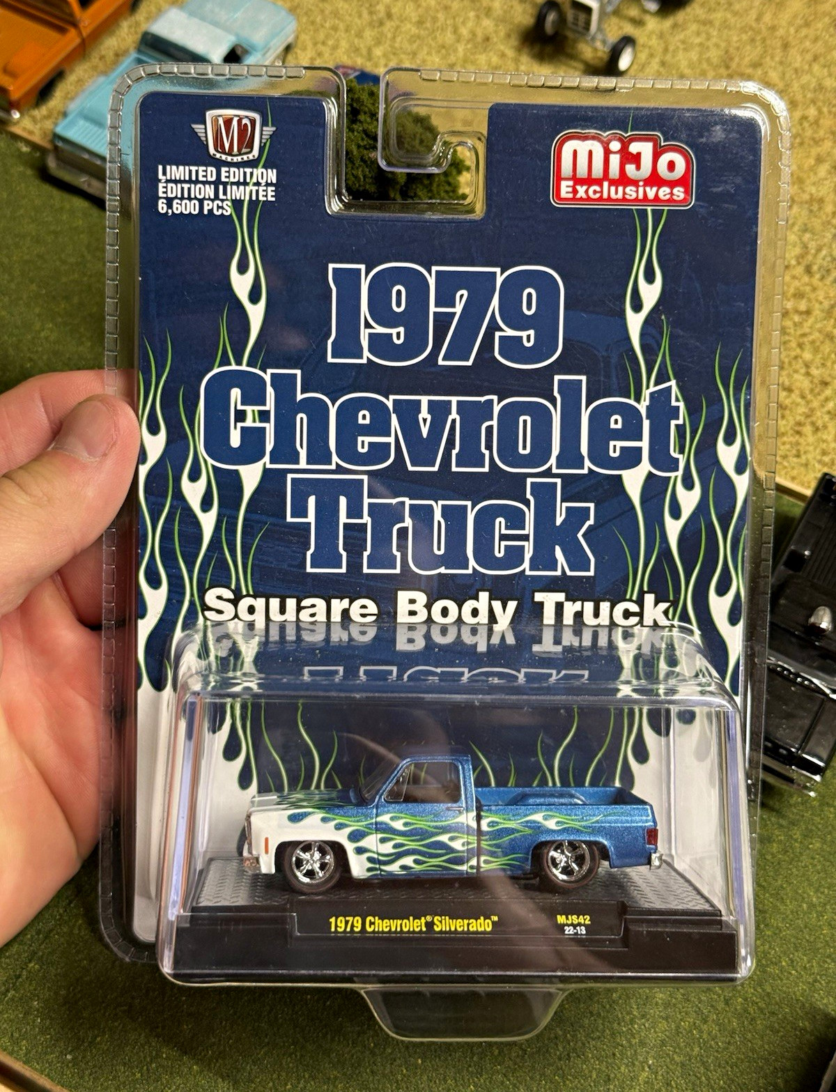 M2 Machines MiJo Exclusives 1979 Chevrolet Silverado 1:64 Diecast Blue LE