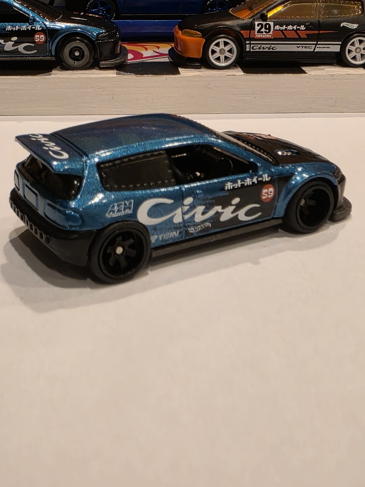 Hot Wheels Custom Honda Civic HCT11 ×2