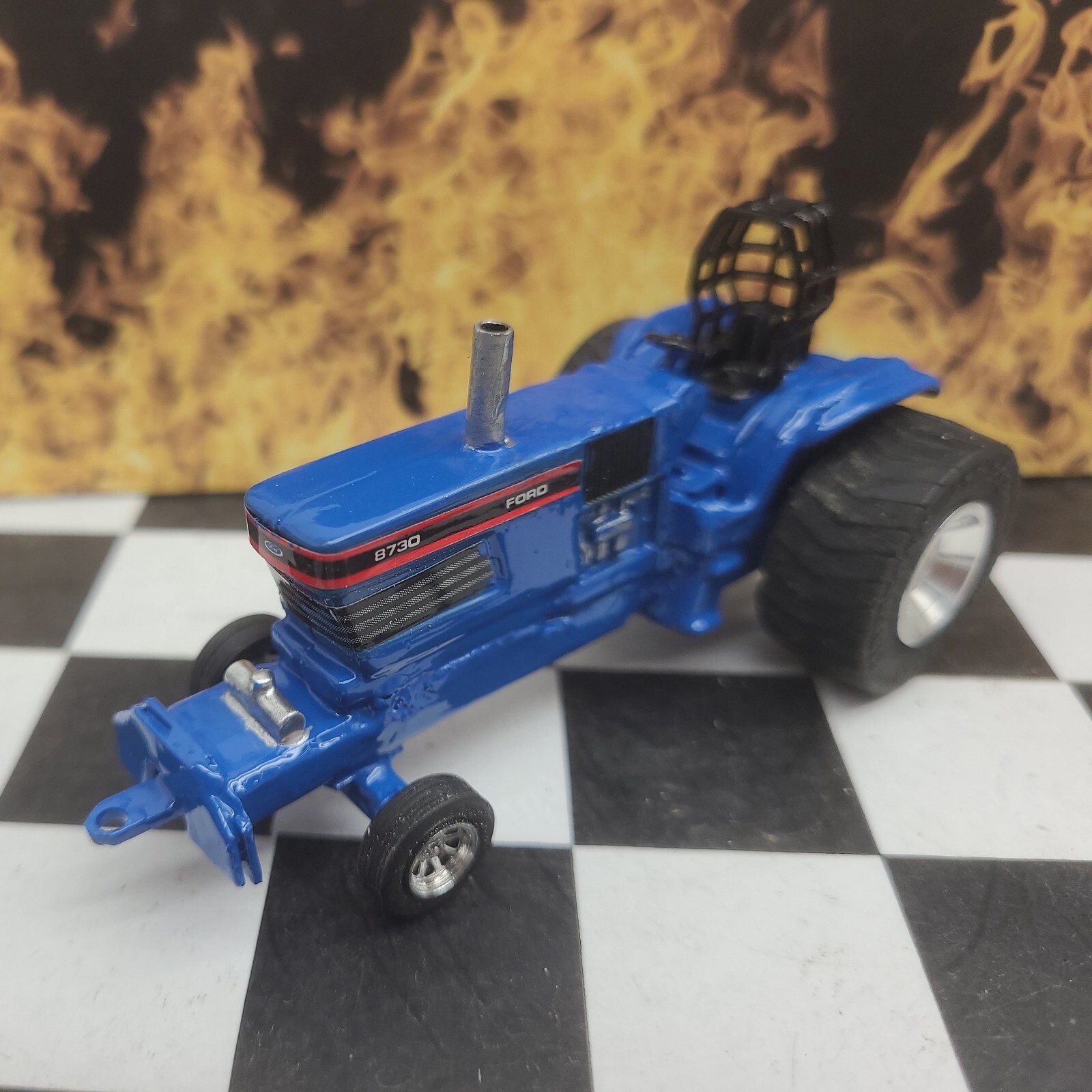 Custom Built FORD 8730 1:64 TRACTOR Pro Stock PULLER HOT ROD PULLING pull ERTL