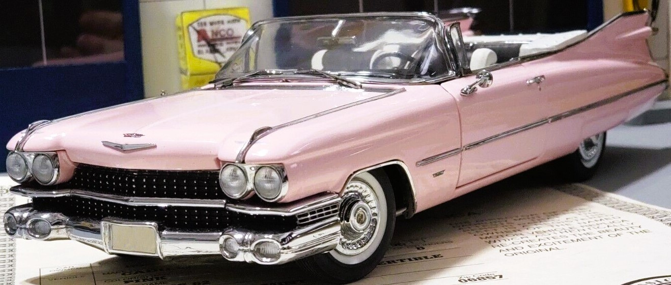 Cadillac Car Eldorado Vintage1967Custom Classic1:24Model1959Race 18Carousel Pink