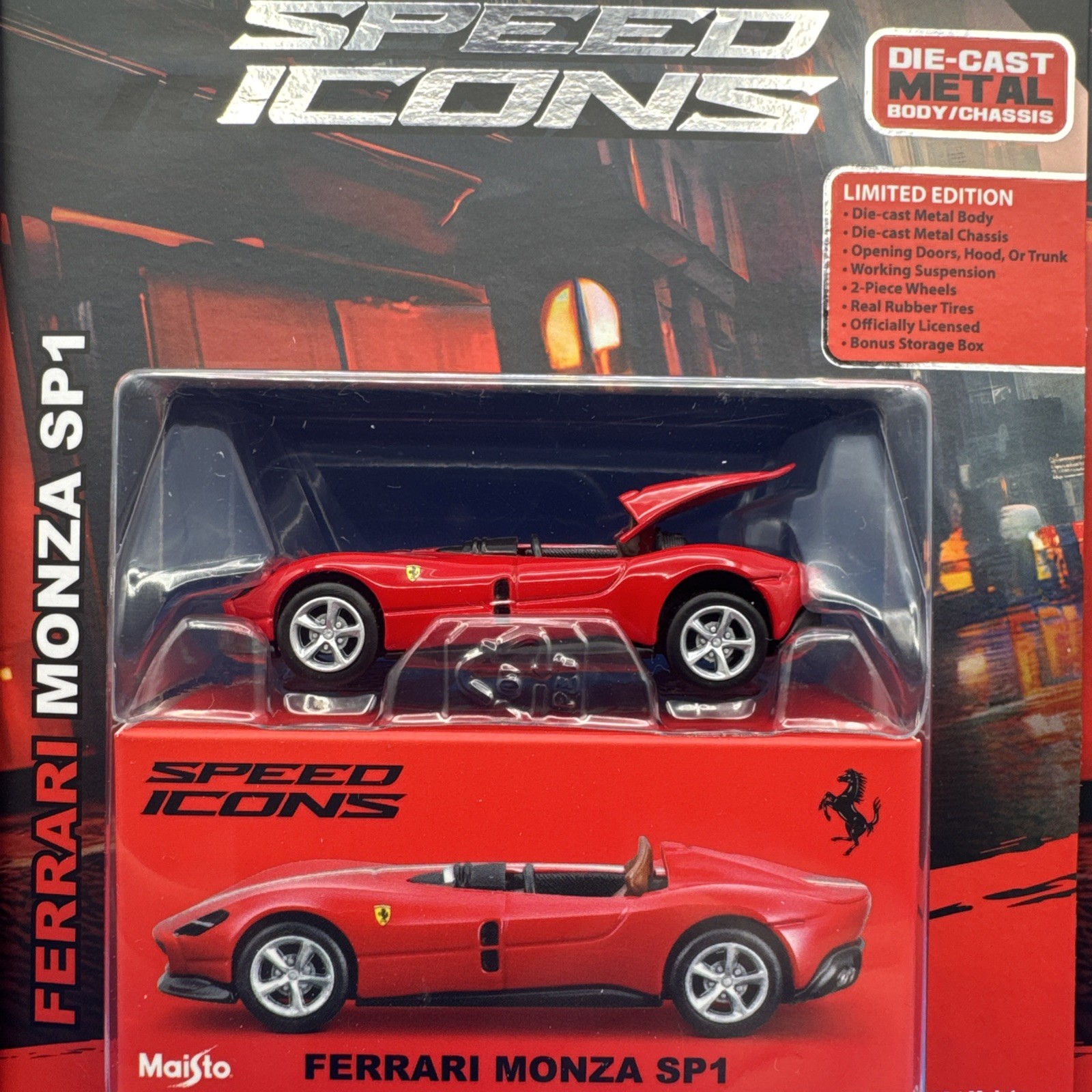 Maisto Speed Icons Ferrari Monza SP1 Daytona SP3 296 GTB Assetto Fiorano – Lot 3