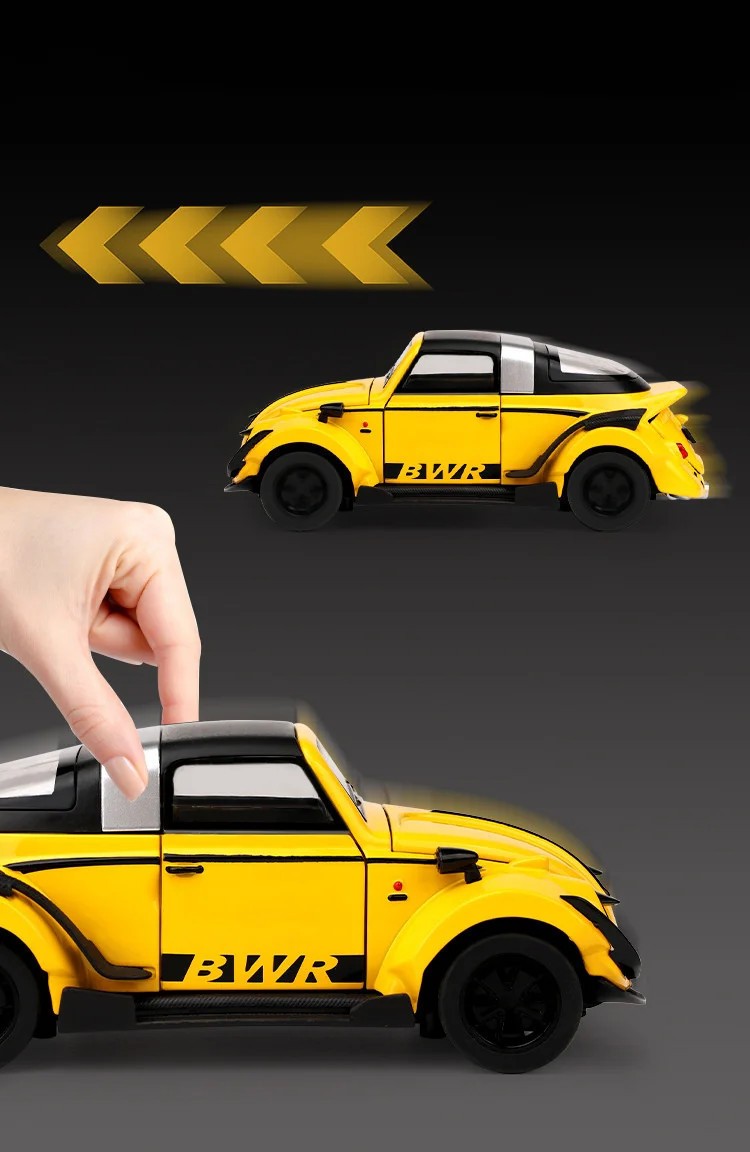 1:32 Beetle Type 1 Alloy Modified Wide Body Sports Car Model Diecasts Metal Clas
