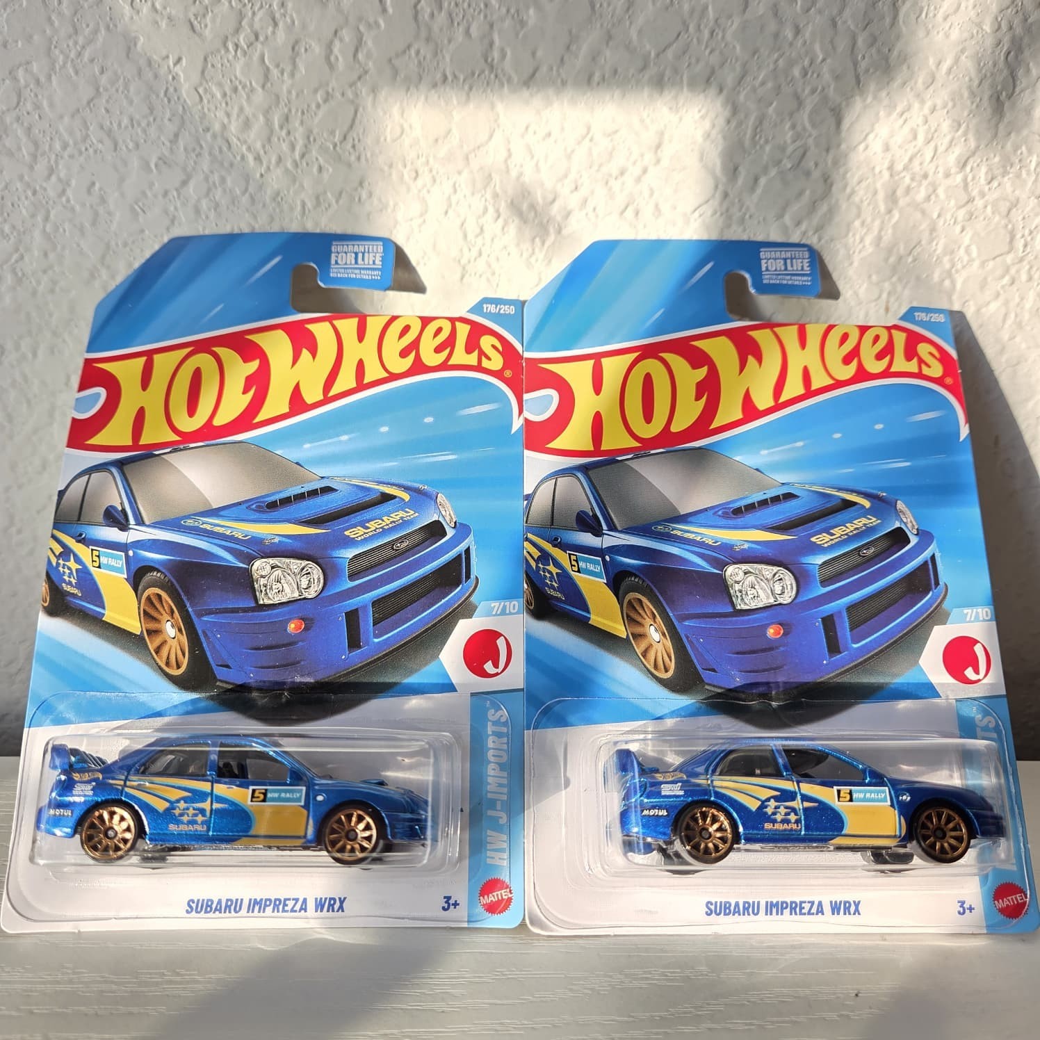 2026 Hot Wheels Mainline HW J-Imports Subaru Impreza WRX K Case set of 2
