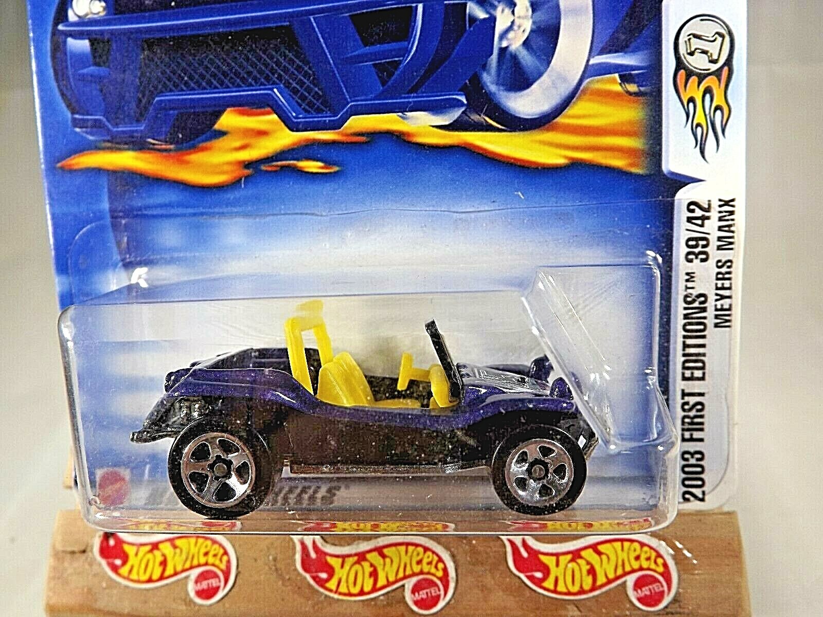 2003 Hot Wheels #51 First Editions 39/42 MEYERS MANX Purple w/Chrome 5 Spokes