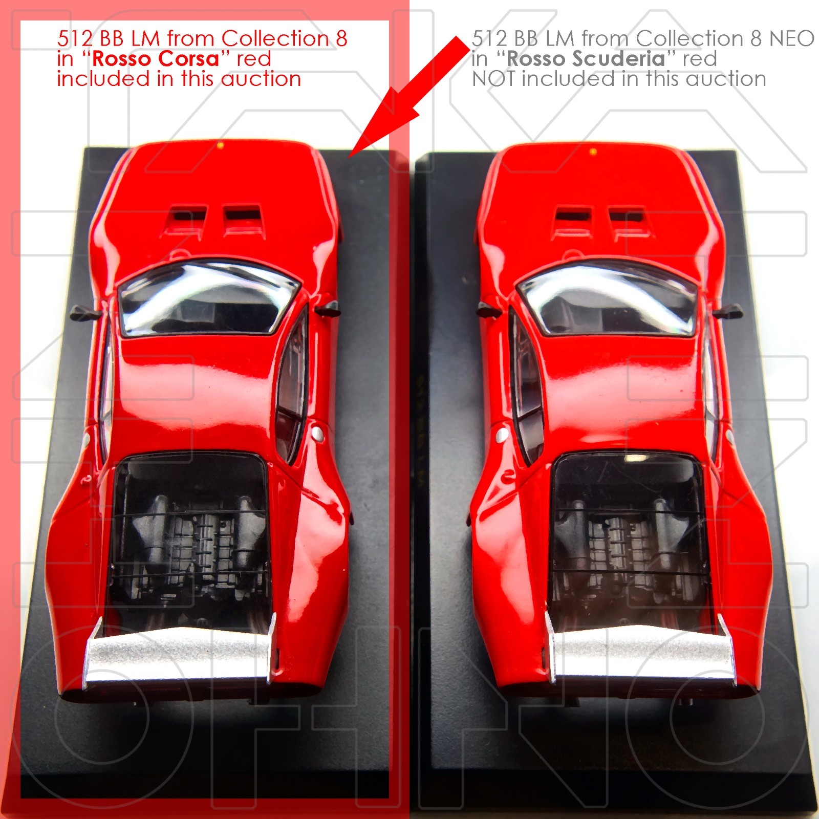 Ferrari 512 BB LM Le Mans 1979 KYOSHO 1:64 Collection 8 Rosso Corsa Red NO BOX