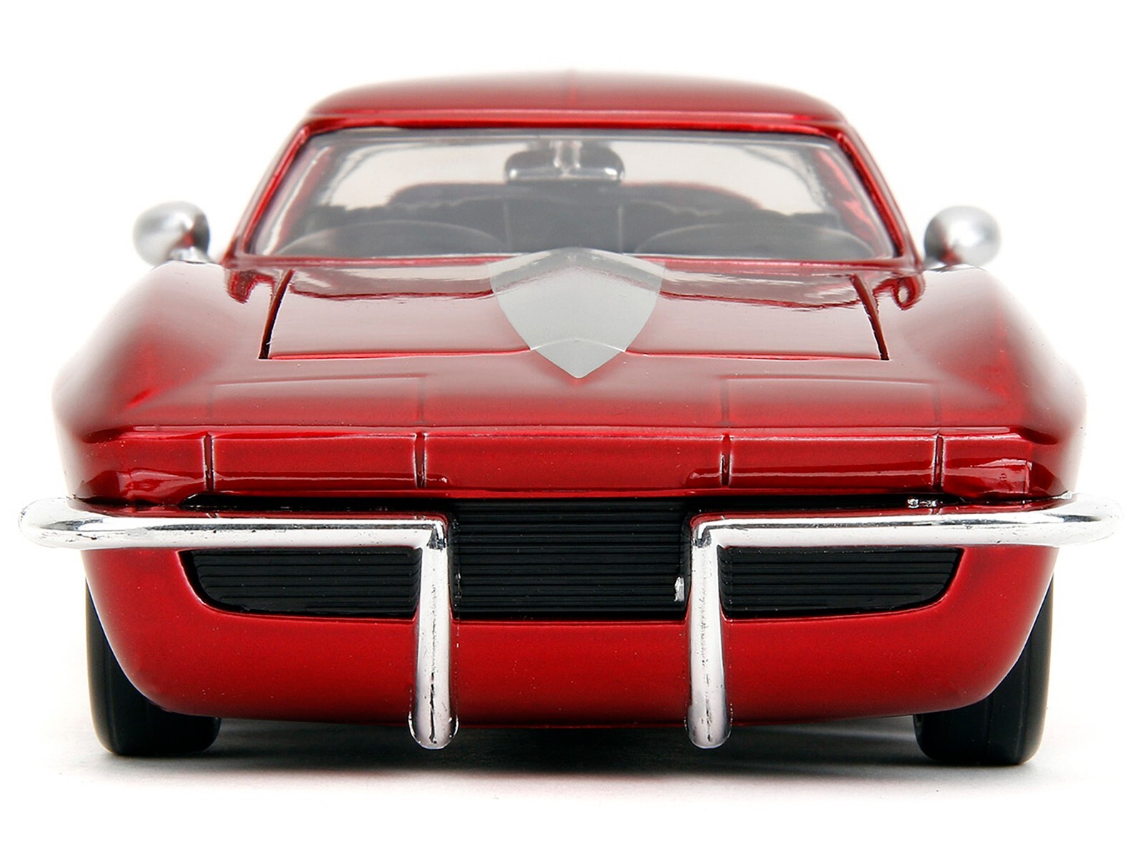 1963 CHEVROLET CORVETTE STINGRAY RED & SILVER 1/24 DIECAST MODEL BY JADA 35023
