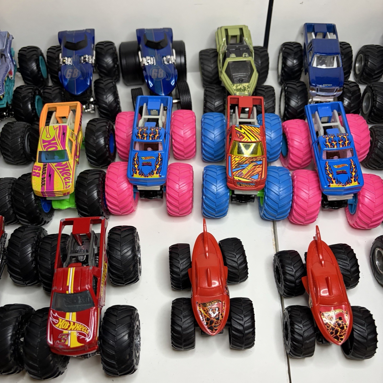 Lot of 24 Hot Wheels Monster Trucks 1:64 Scale Diecast Mixed Variety Collection