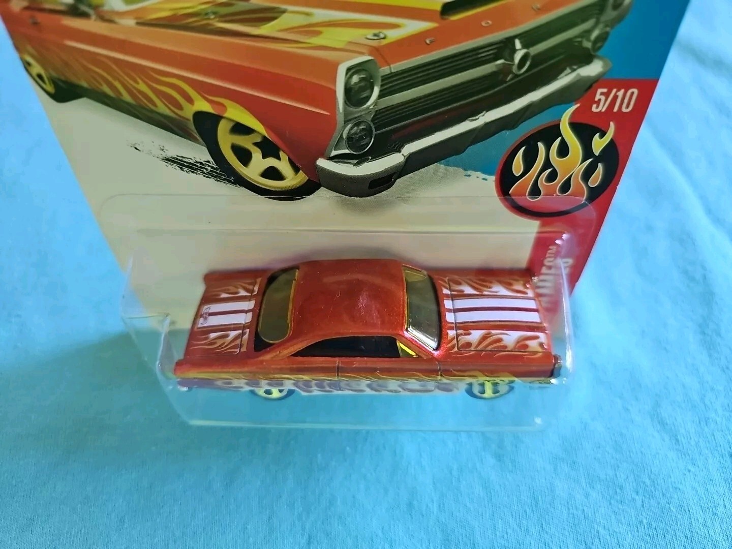 2016 Hot Wheels 66 FORD 427 FAIRLANE Orang 95/250 LITTLE BEND Flames KMART COLOR