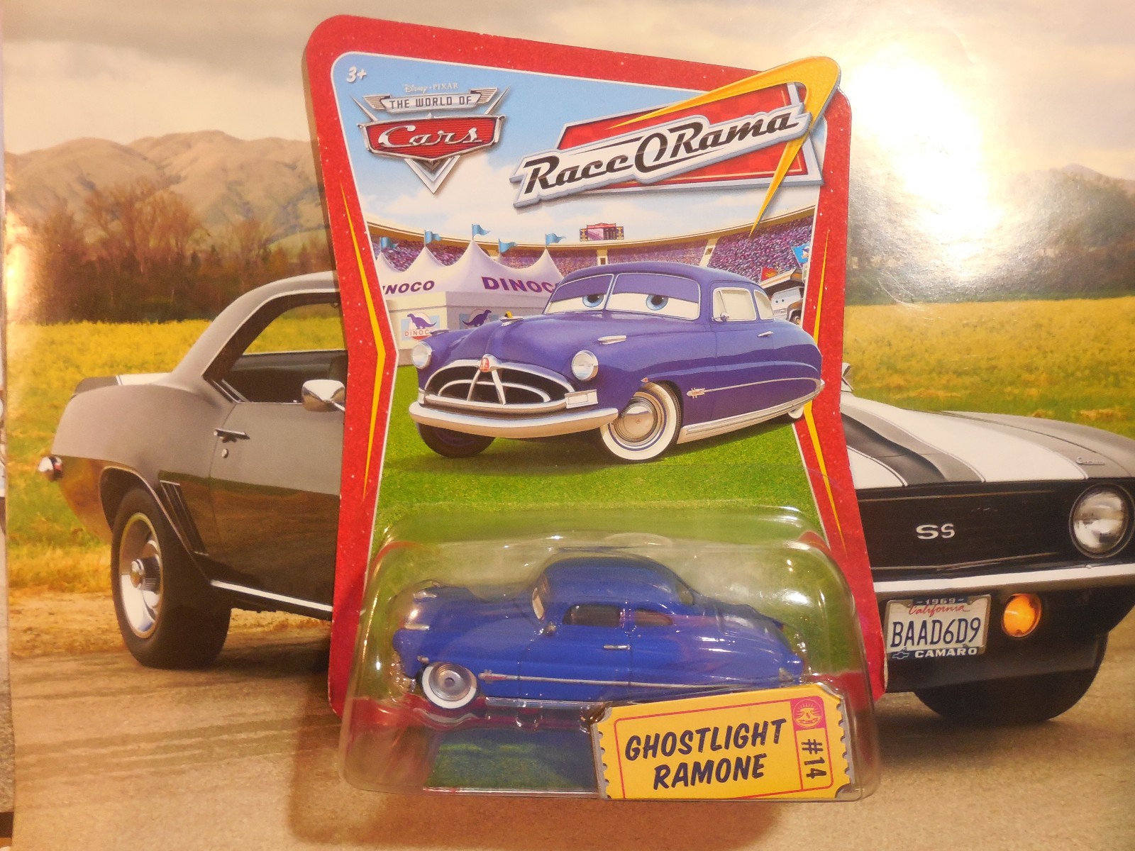 Disney Pixar Cars ERROR Doc Hudson with Ghostlight Ramone Tag, Race-O-Rama 2008