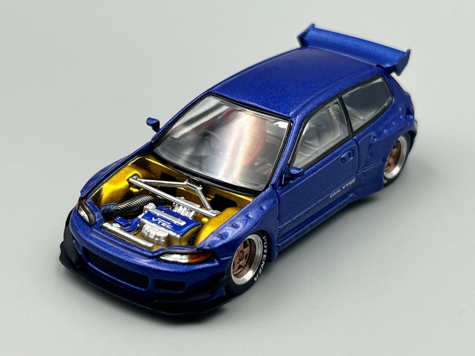 Honda Civic Type R EG6 Pandem Widebody Hatchback Engine Bay 1/64 scale Poprace
