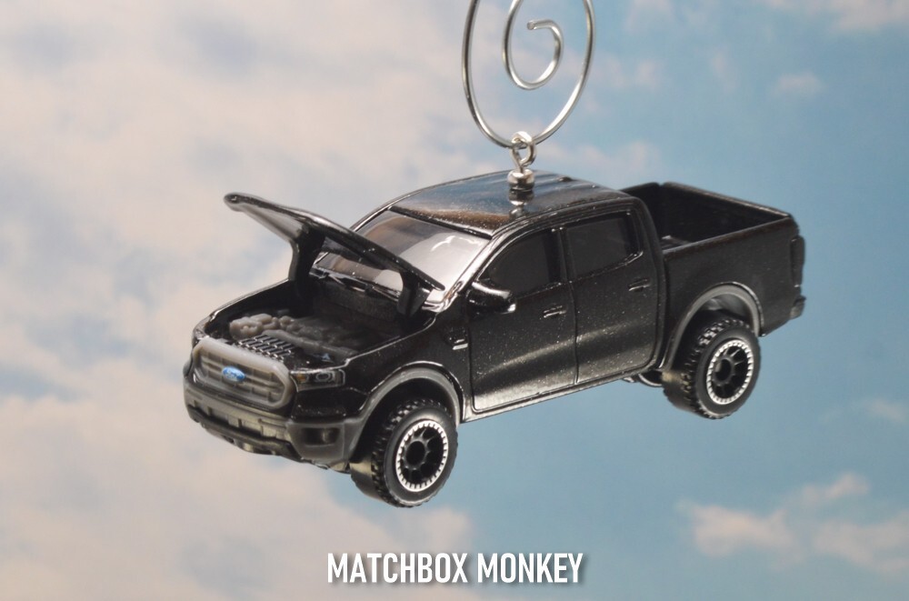 2019 Ford Ranger Pickup Truck Custom Christmas Tree Ornament 4X4 Adorno Black