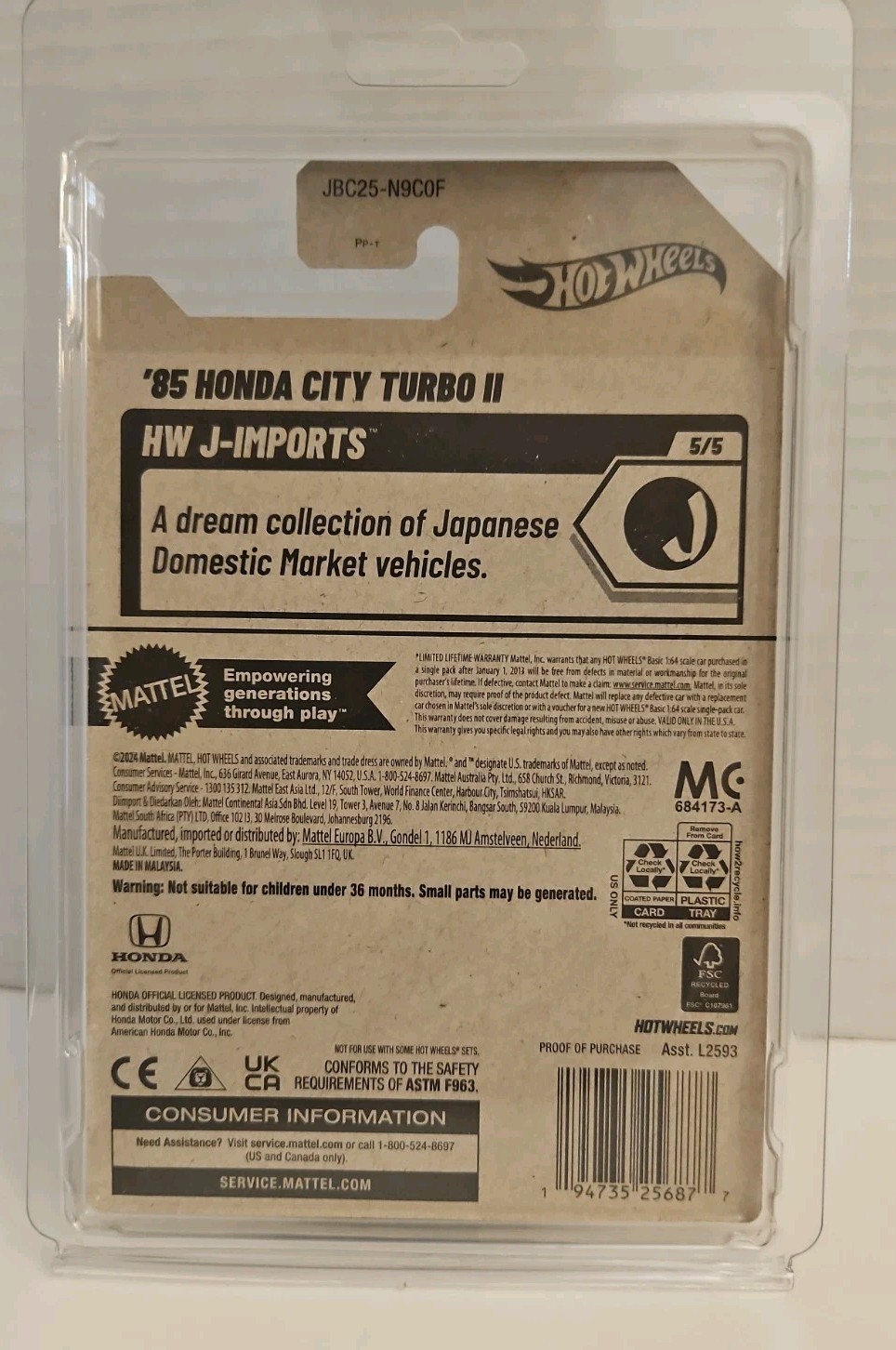 HW TH Honda City Turbo II, Toyota Nissan Mazda Dodge & More Tooned Lot of 15!