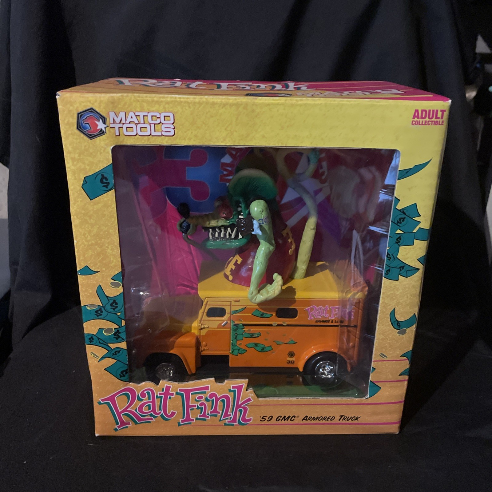 MATCO TOOLS RAT FINK DIE CAST 1959 GMC ARMORED TRUCK 1:24 SCALE