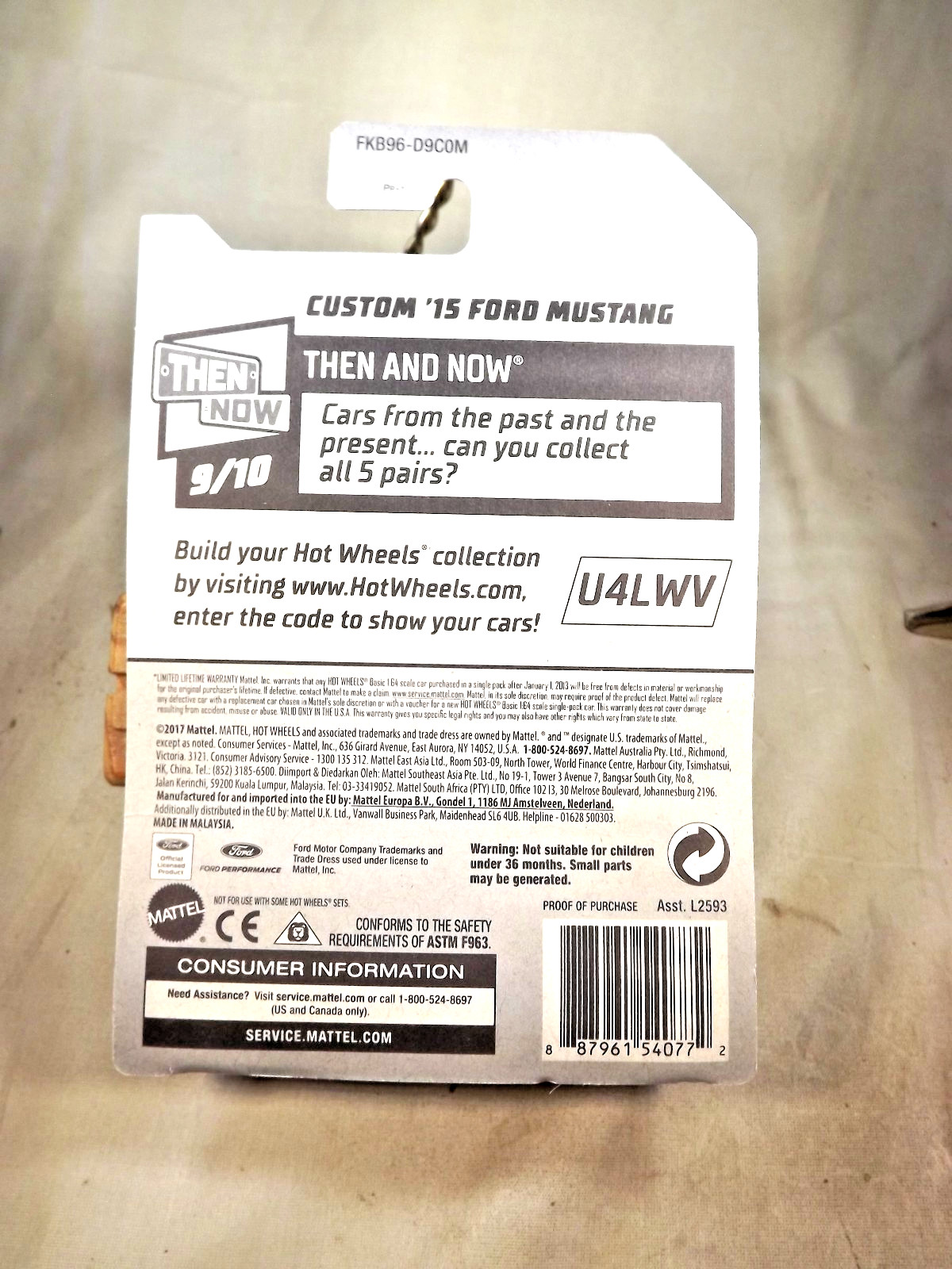 2018 Hot Wheels Kroger Exclusive Then and Now 9/10 CUSTOM ’15 FORD MUSTANG Gray