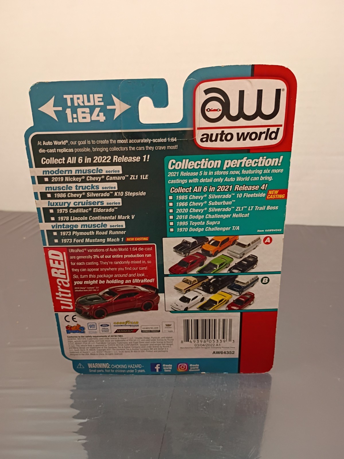 Auto World Premium 2022 Release 1 Set B Complete 6 Set Car Collection 1:64 NEW