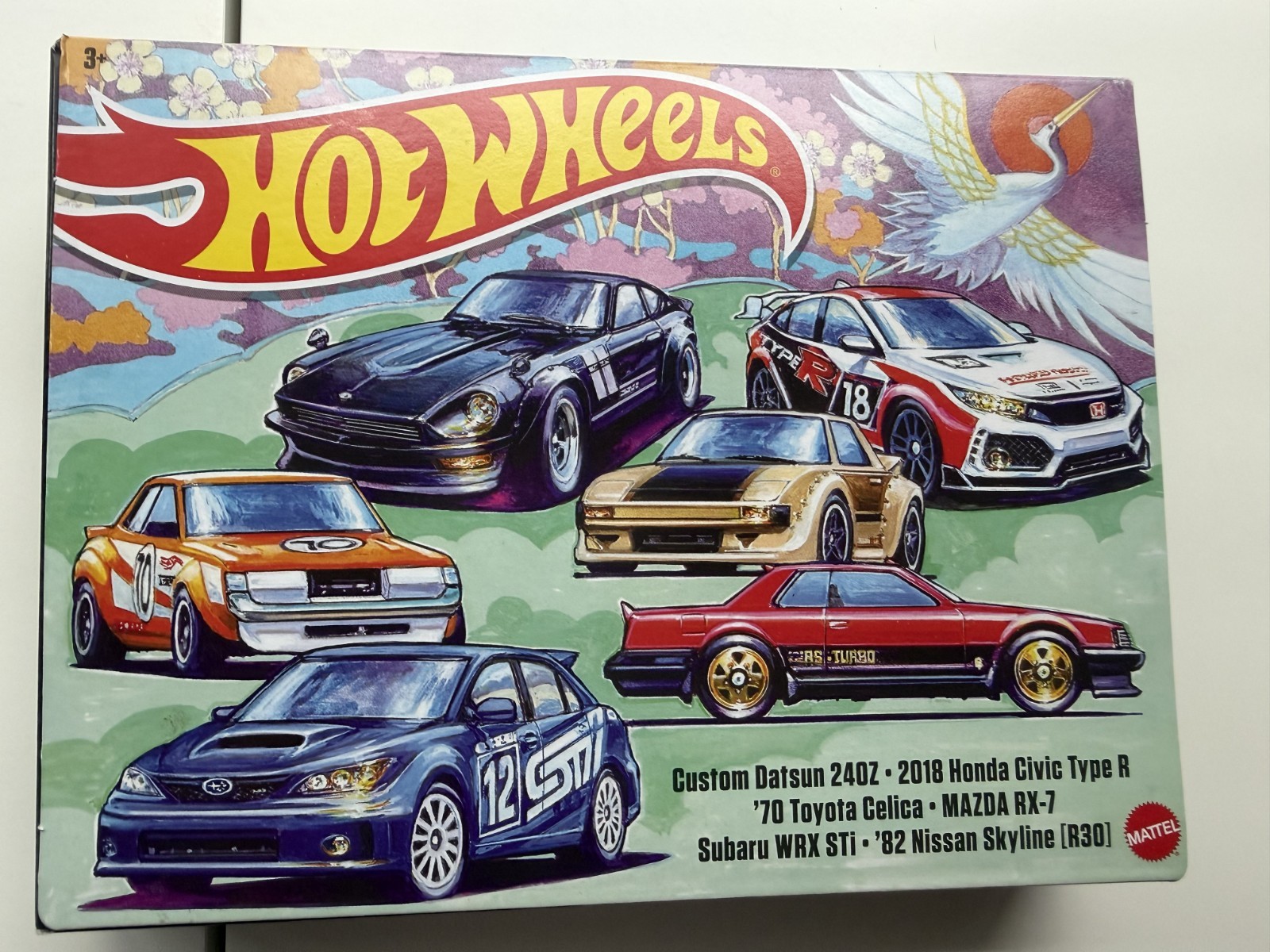 HOT WHEELS 1/64 DIECAST 6 CAR SET HGM12 DATSUN HONDA NISSAN JAPANESE 2023 TOYOTA