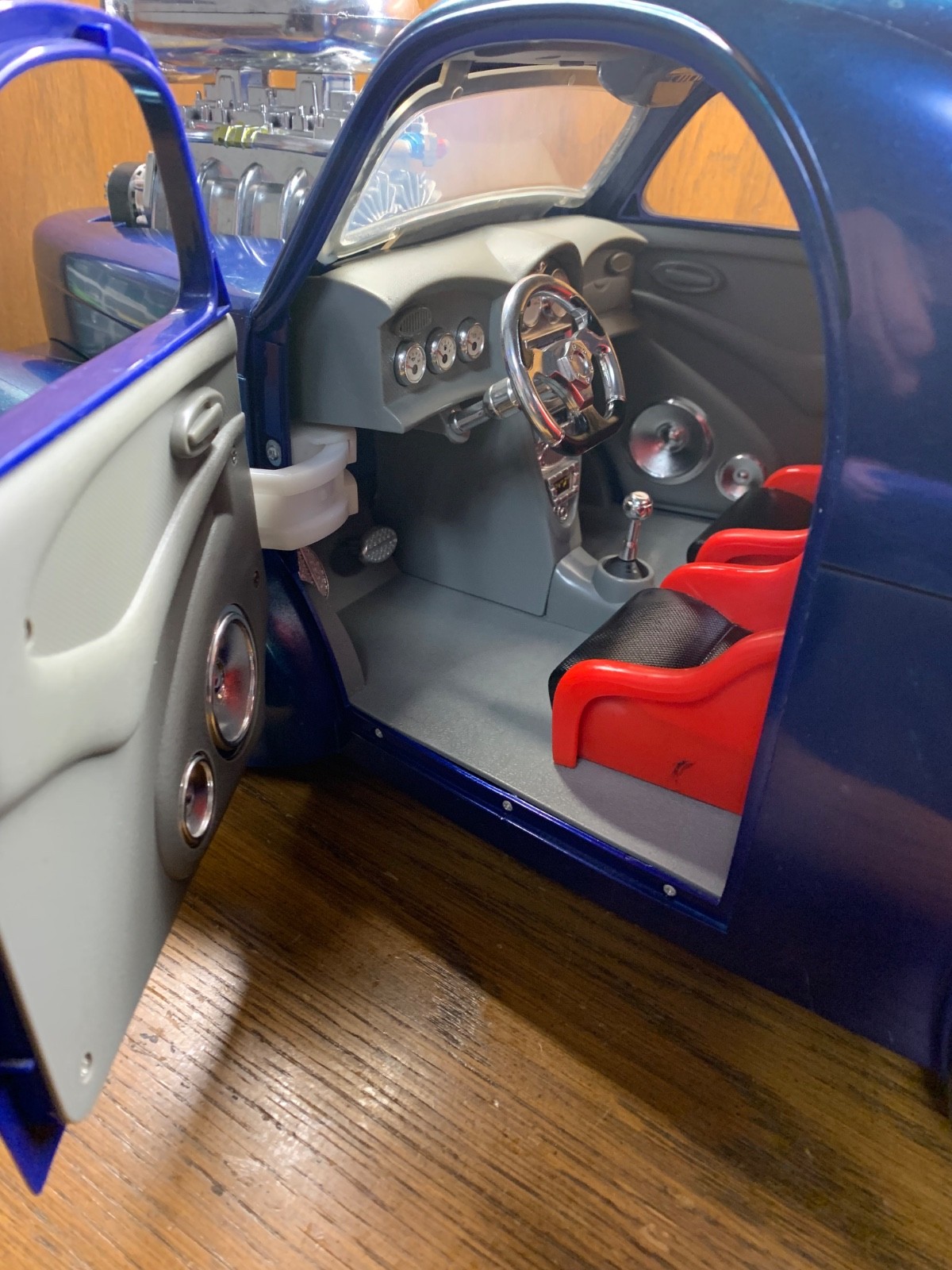 1941 Willys Coupe 1/6 R/C Fast Lane Eztec Scientific Toys (New Battery) Blue