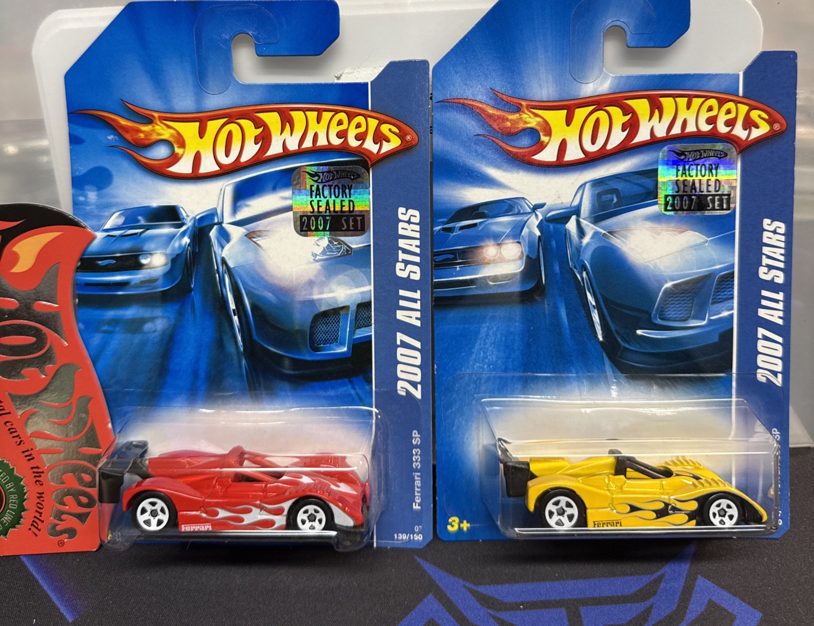 Hot Wheels 2007 All Stars Ferrari 333 SP Factory Sealed 1/500 🔥 Both Cars 🔥