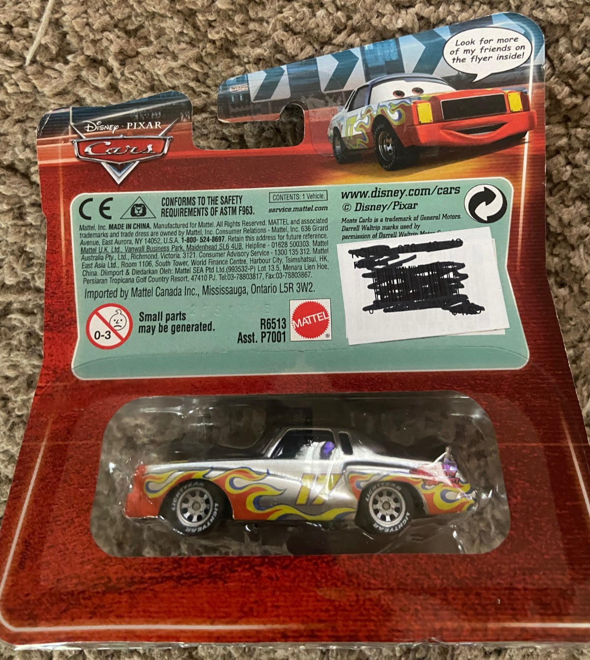 Disney Pixar Cars Darrell Cartrip Chase #114