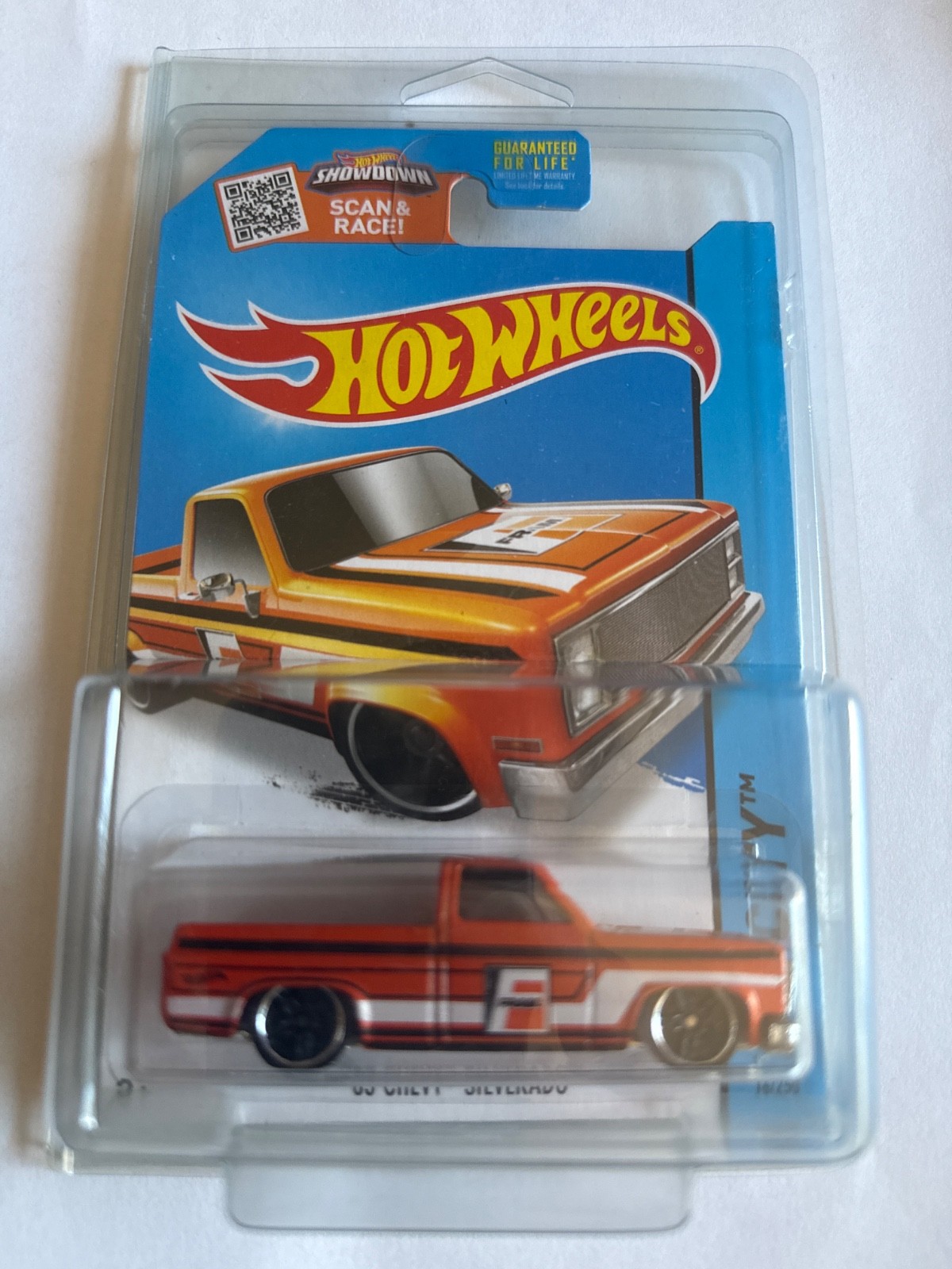 Hot Wheels HW City ’83 Chevy Silverado Fram Orange ( ERROR )