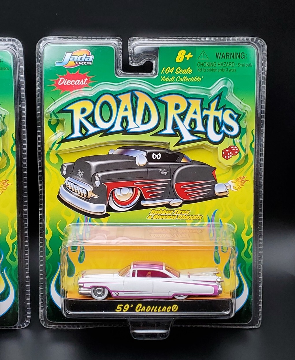 2002 Jada Toys Road Rats Diecast 59 Cadillac Varation Lot Of 2
