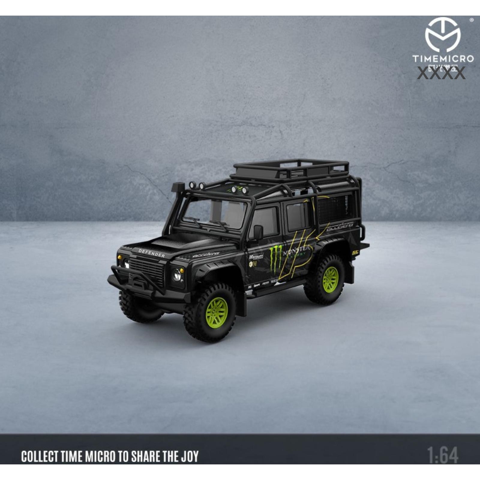 Time Micro Land Rover Defender – Monster Energy 1/64 New Sealed