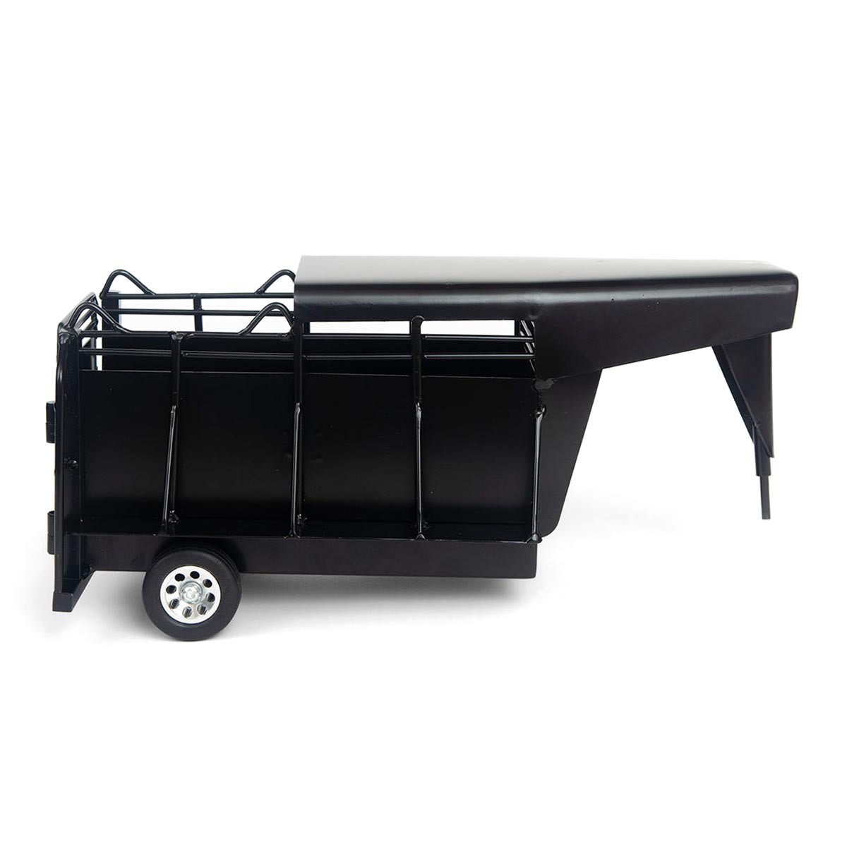 1/16 Little Buster Toys Black Gooseneck Half Top Trailer, 200848