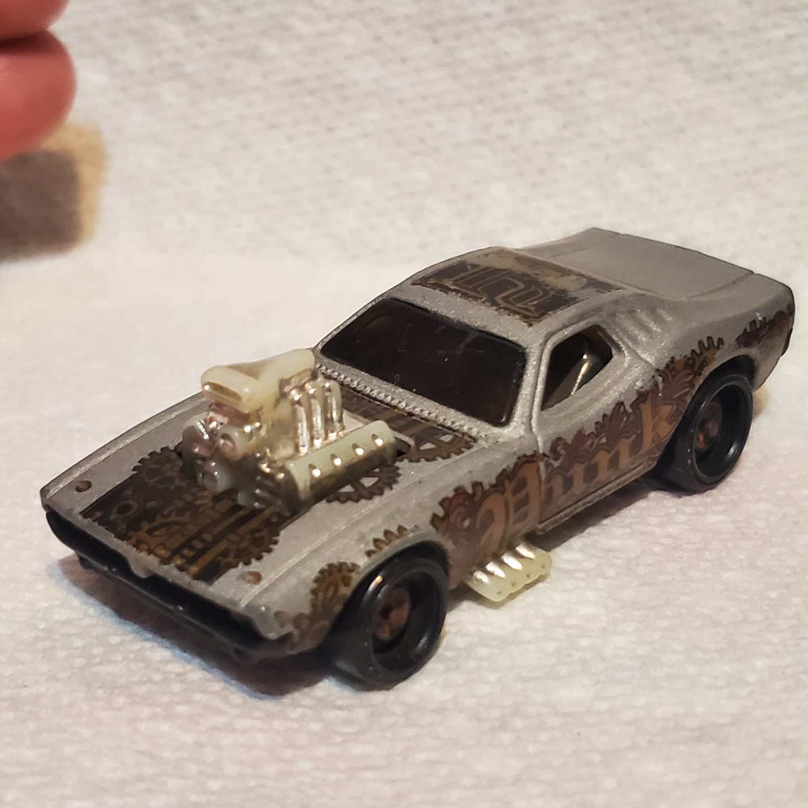 Hot Wheels Rodger Dodger Steampunk Custom Silver Diecast Car Malaysia