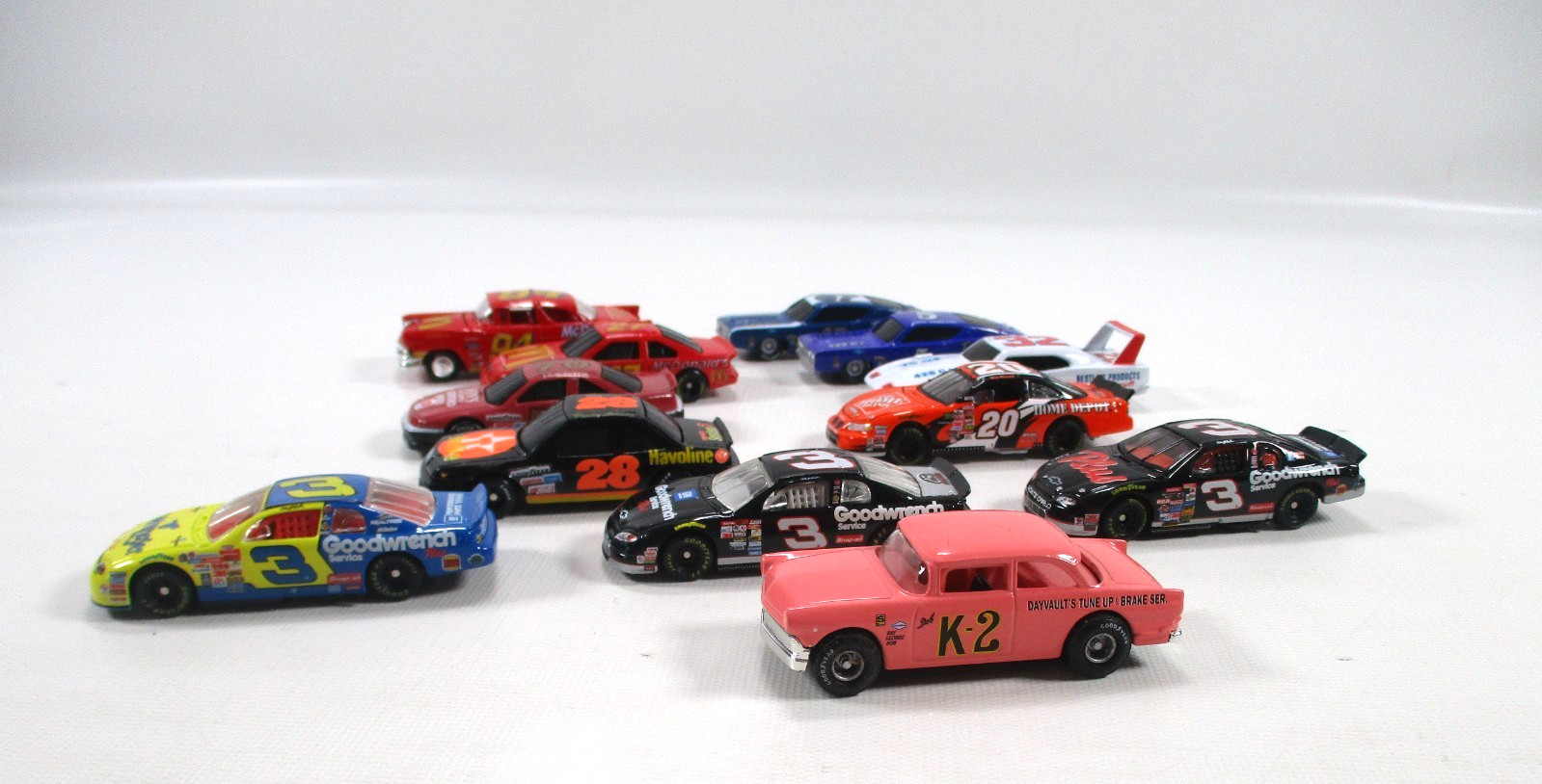 Lot of 12 1/64 Scale Vintage Nascar Diecast Earnhardt Elliott Stewart and other
