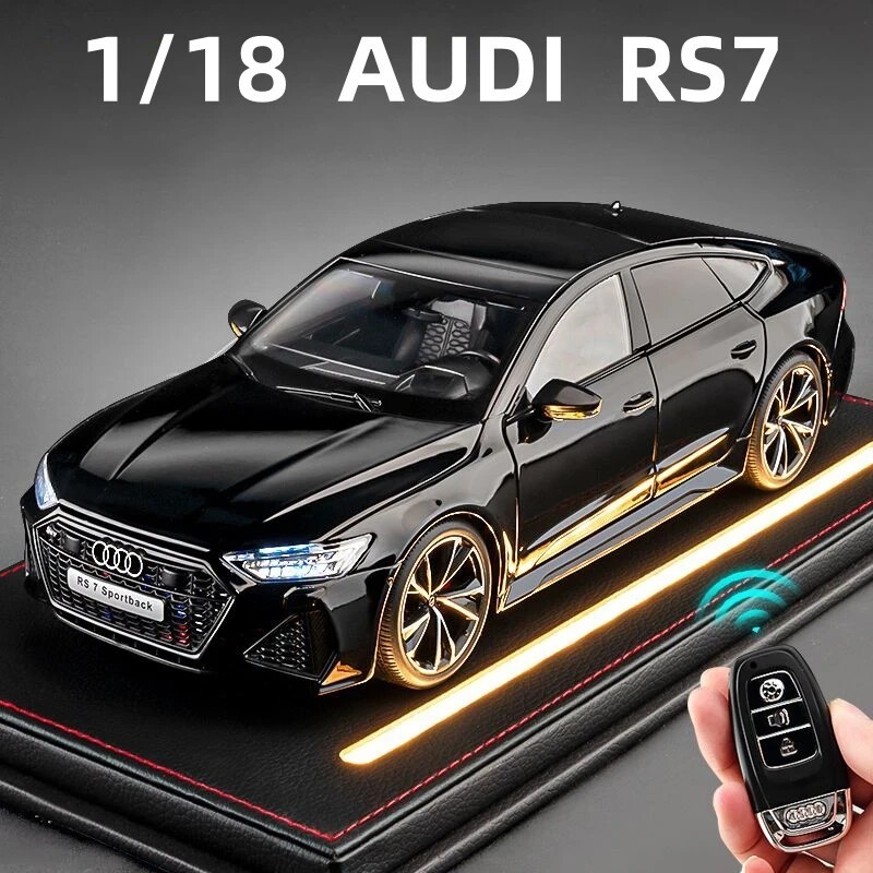 1/18 for RS7 Sportback Model with Key Remote Control-Sound Light Effects Model