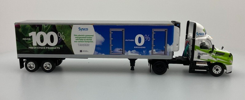 DCP by FG 1:64 eCascadia Electric Tractor w/Refrigerated Trailer: Sysco